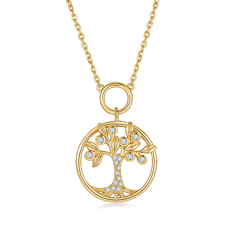 Tree of Life Moissanite Pendant Necklace - Image 3