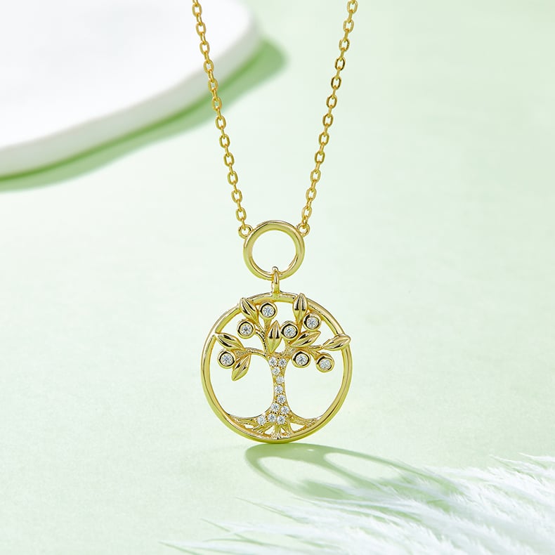Tree of Life Moissanite Pendant Necklace - Image 6