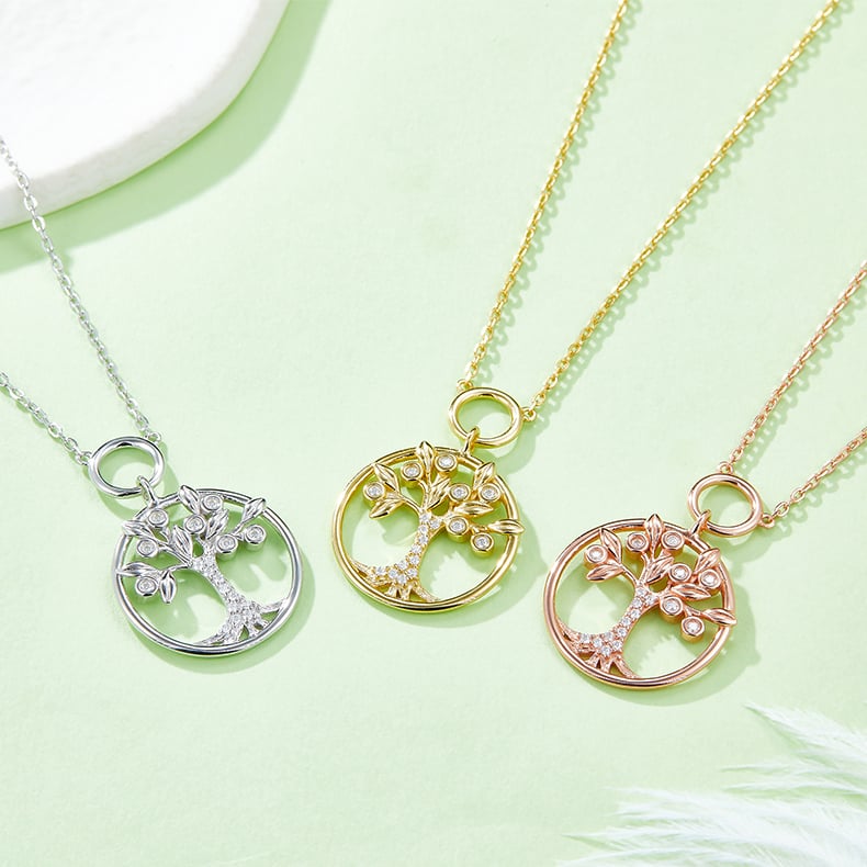 Tree of Life Moissanite Pendant Necklace - Image 7