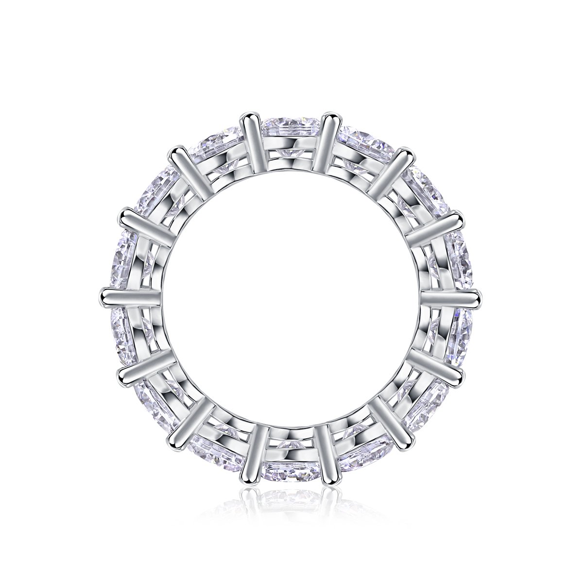 6.5ct Round Moissanite Eternity Ring - Image 3