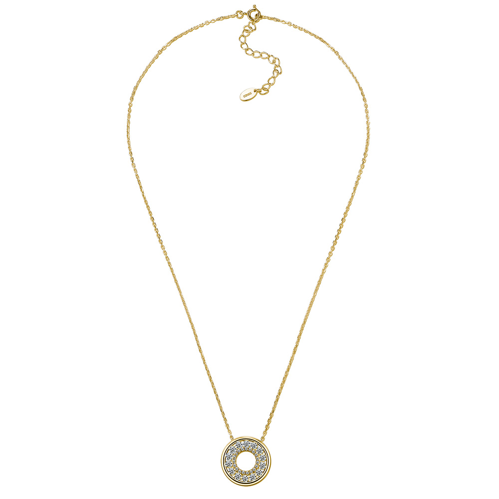 Pave Open-Circle Moissanite Necklace | ~1ct DEW Round Halo Pendant - Image 7