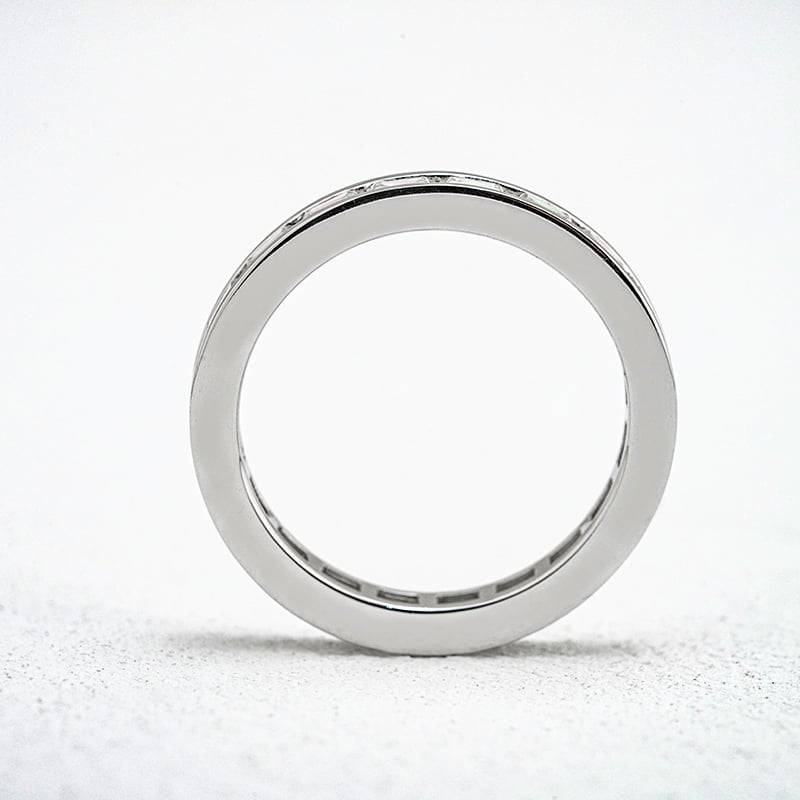 Baguette Moissanite Eternity Band Ring - Image 3