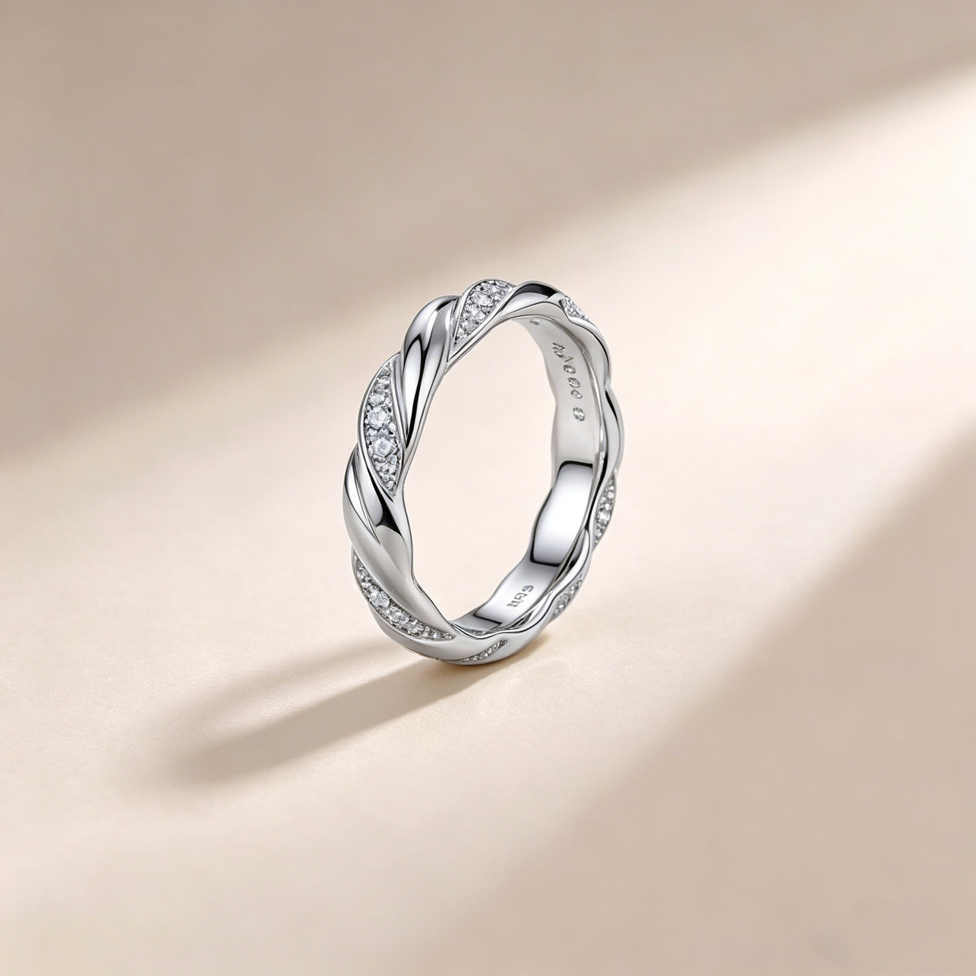 Twisted Moissanite Eternity Band – 0.27ct DEW - Image 5