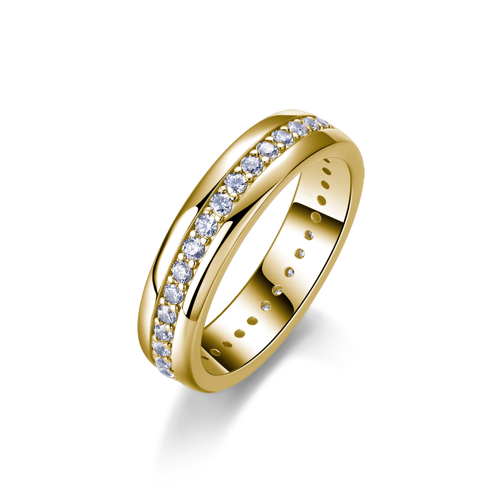 Round Moissanite Eternity Band – 0.54ct DEW, 4.3mm - Image 3