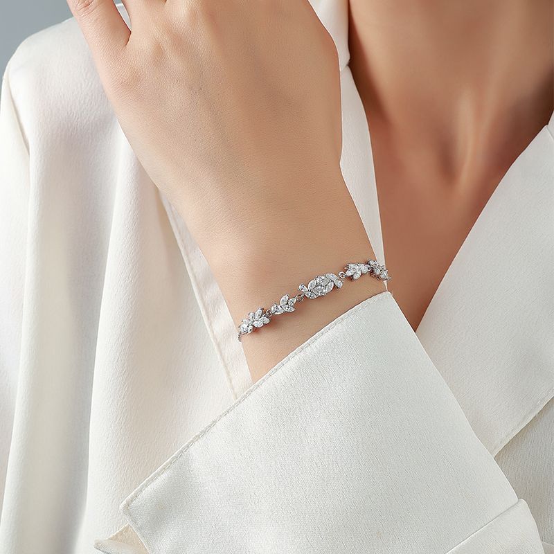Pear & Marquise Moissanite Vine Bracelet – 2.2ct DEW - Image 3