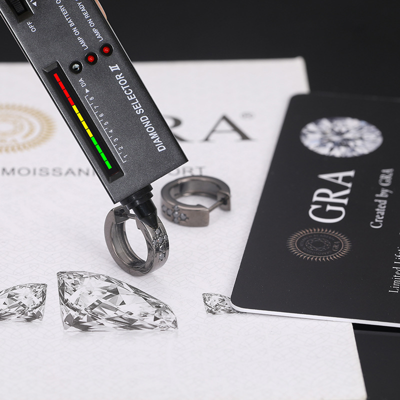 Black Moissanite Cross Huggie Earrings – 0.08ct DEW Each - Image 6