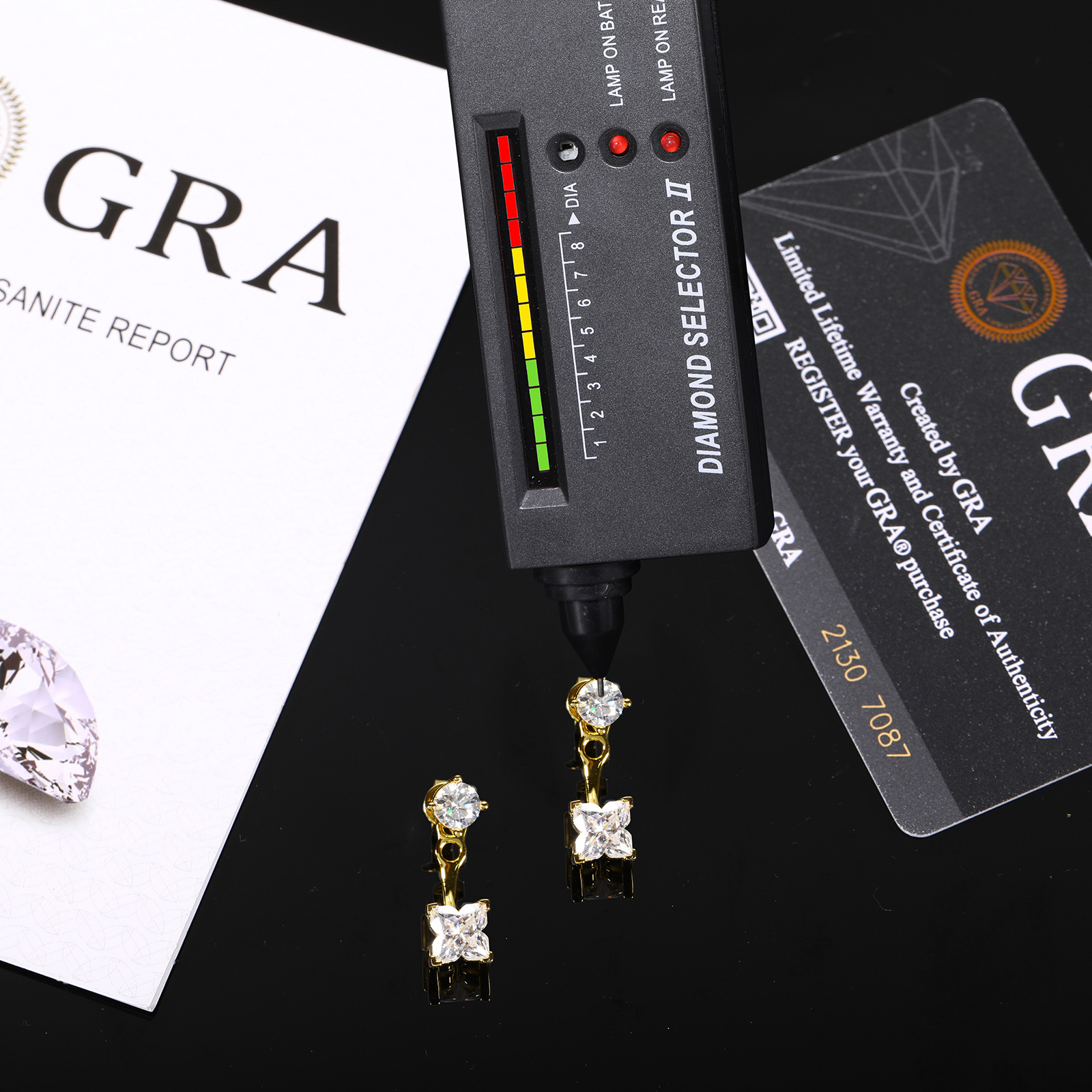Moissanite Two-Way Ear Jacket Earrings – 1.25ct DEW Each - Image 6
