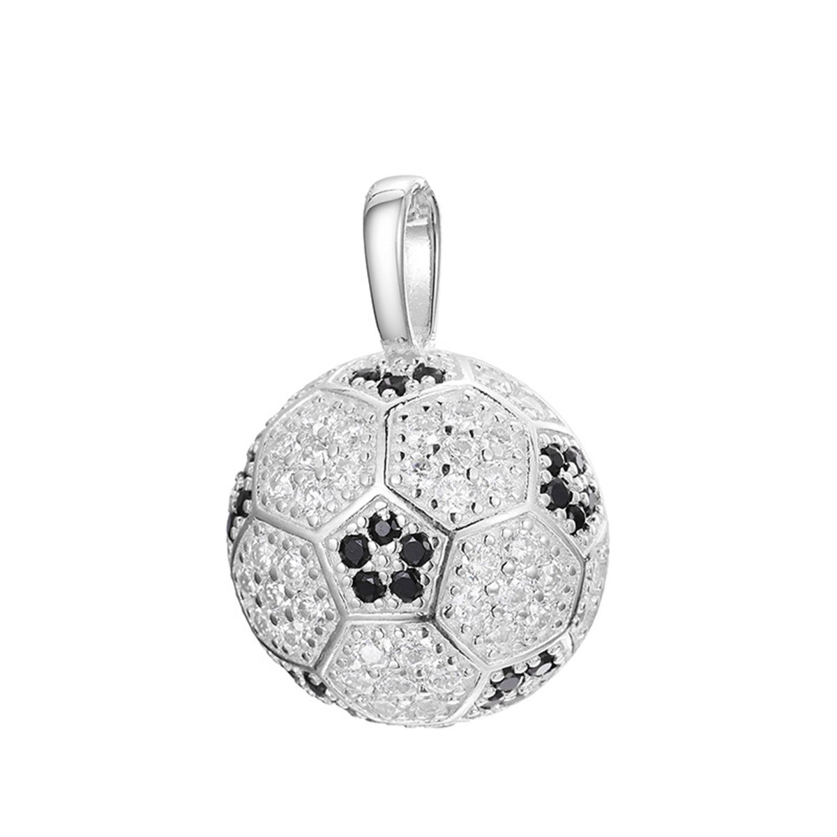 Moissanite Soccer Ball Pendant – 1ct DEW