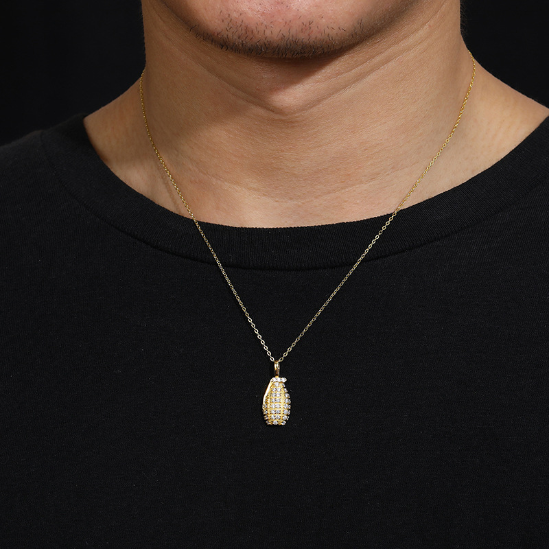 Pavé Moissanite Grenade-Shape Pendant – 0.56ct DEW - Image 8
