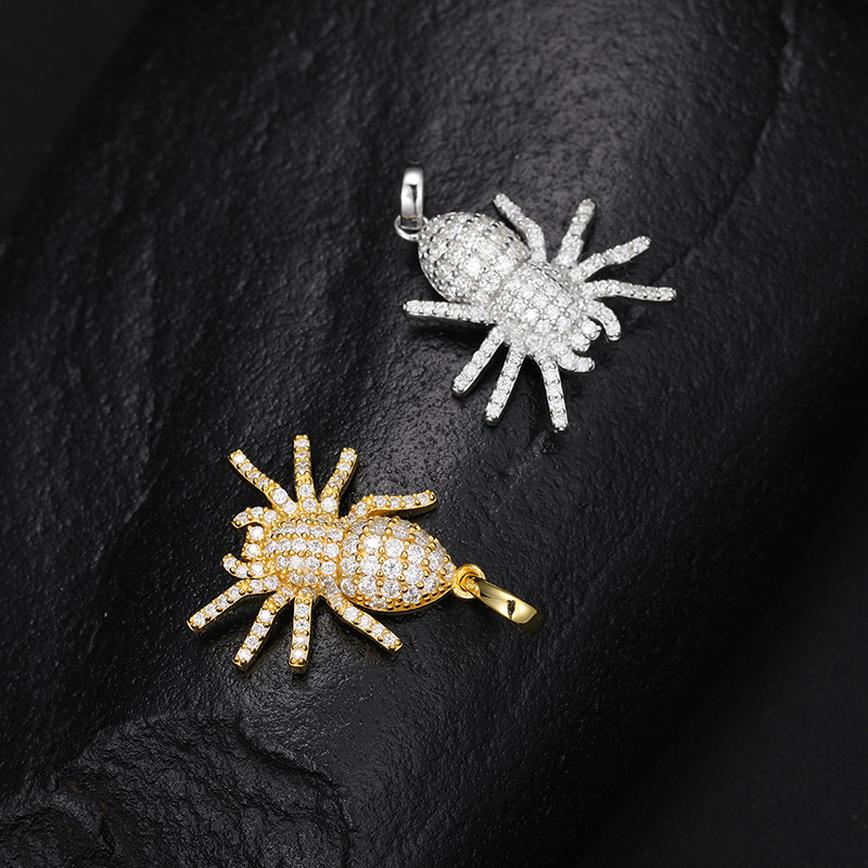 Pavé Moissanite Spider Pendant – 0.75ct DEW - Image 4