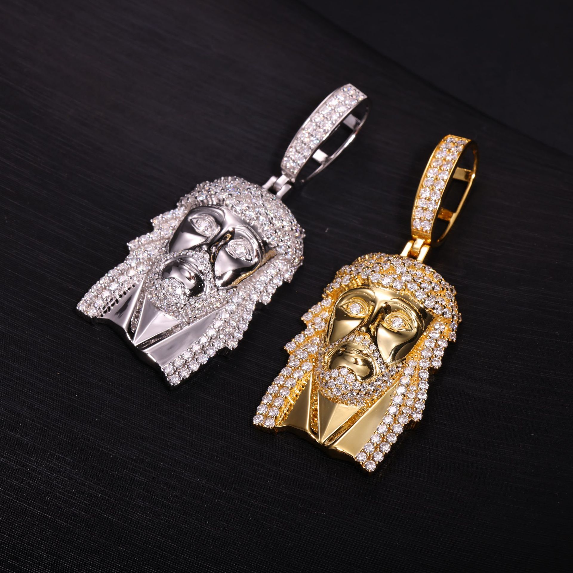 Pavé Moissanite Jesus Piece Pendant – 3.5ct DEW - Image 4