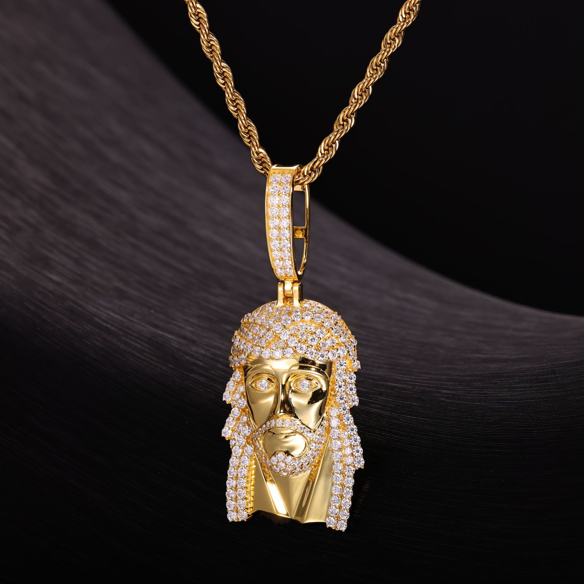 Pavé Moissanite Jesus Piece Pendant – 3.5ct DEW - Image 6