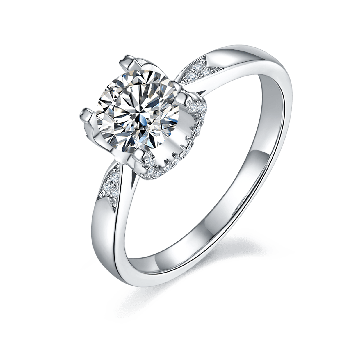 Geometric Moissanite Statement Ring | Trendy INS Style Design
