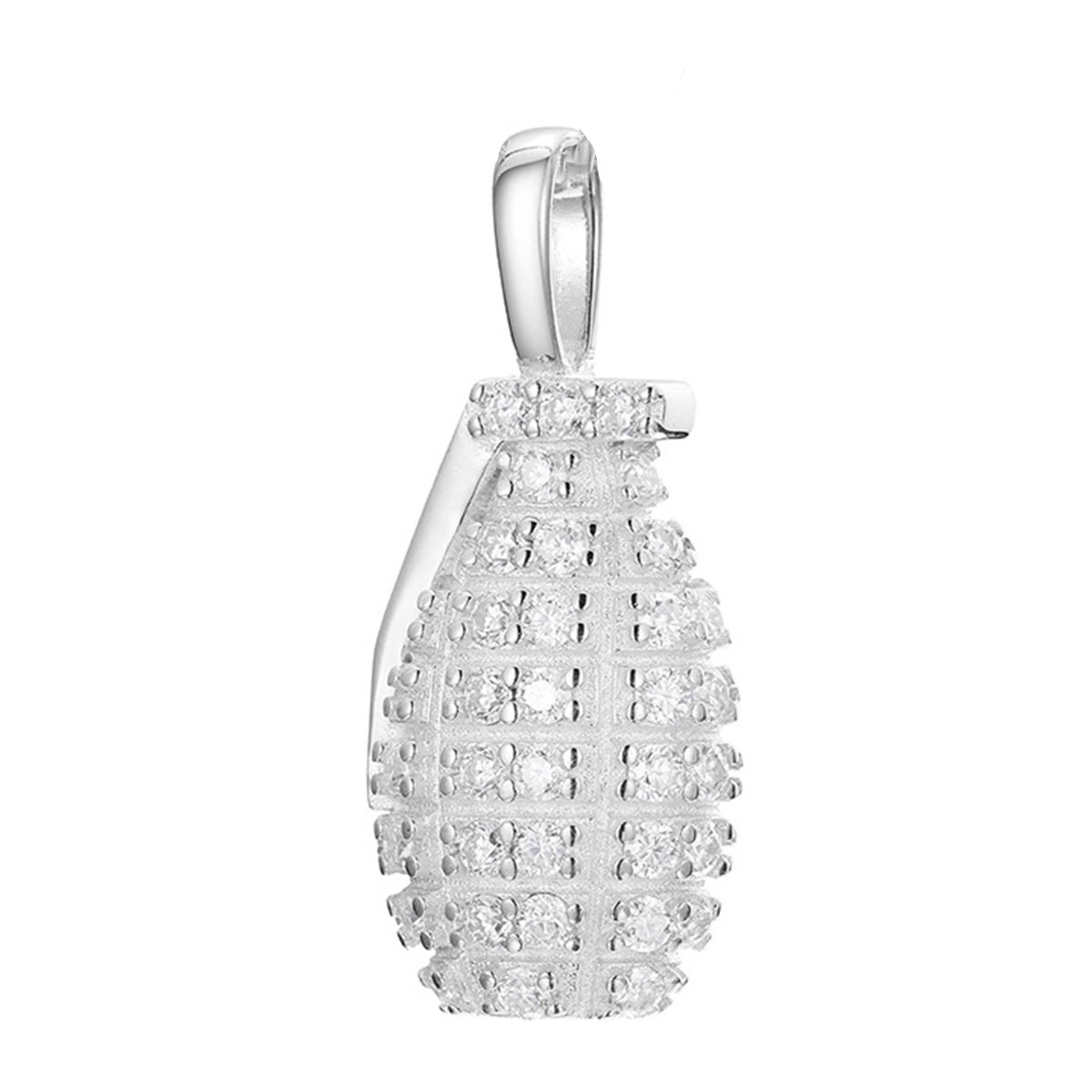 Pavé Moissanite Grenade-Shape Pendant – 0.56ct DEW