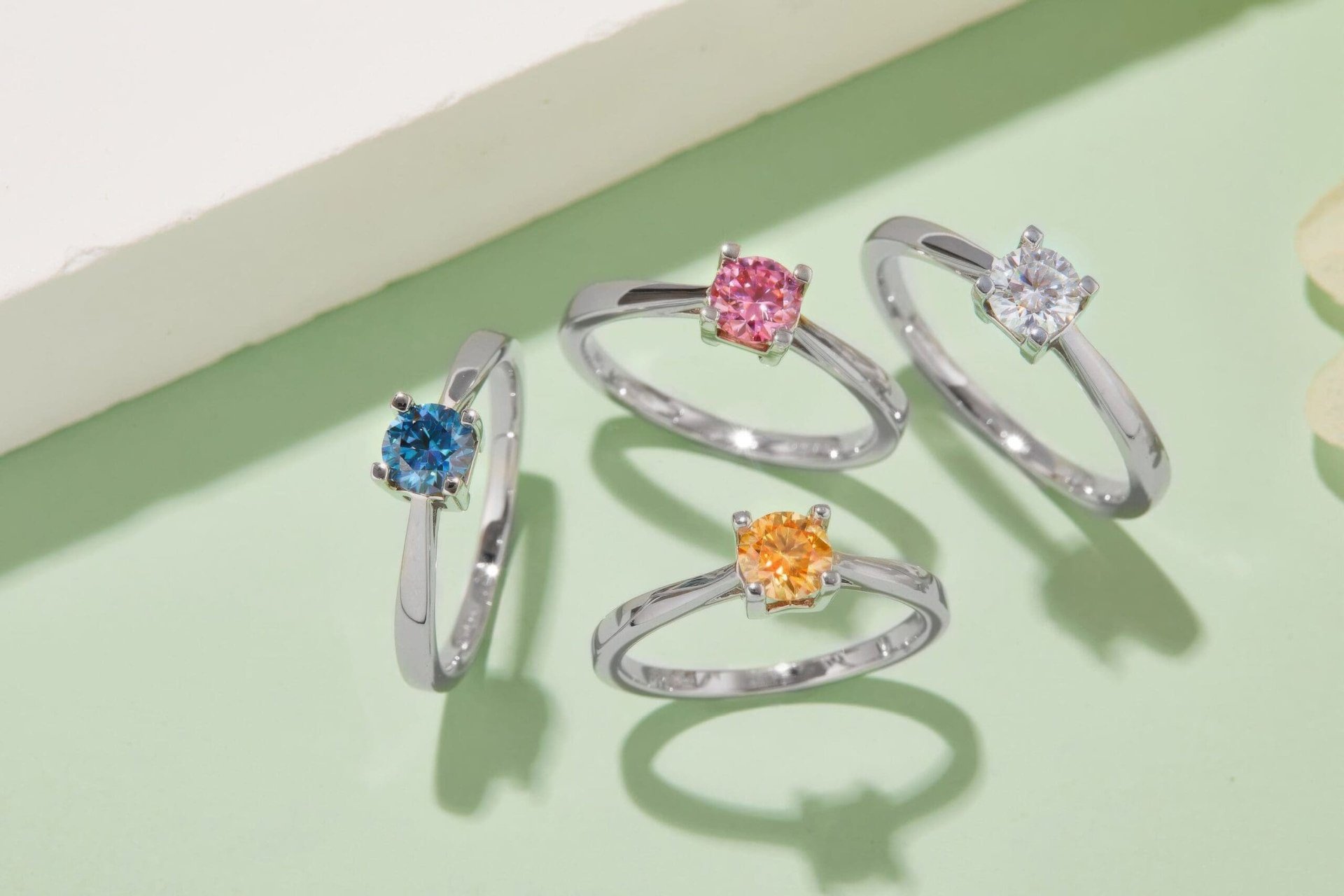 Classic Round Solitaire Moissanite Ring | 0.5ct DEW | 925 Sterling Silver - Image 3