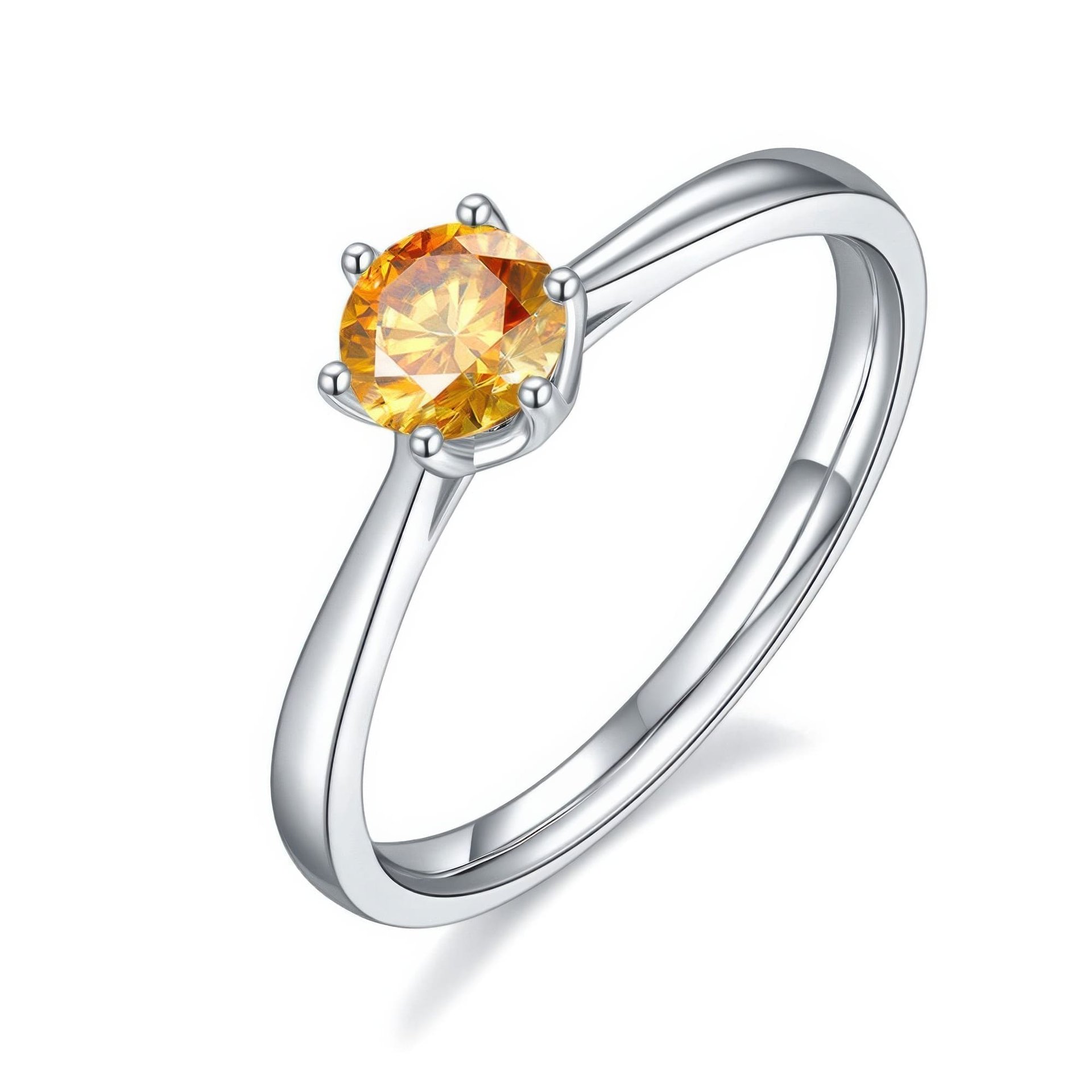 0.50ct 6-Prong Classic Moissanite Solitaire Ring - Image 4