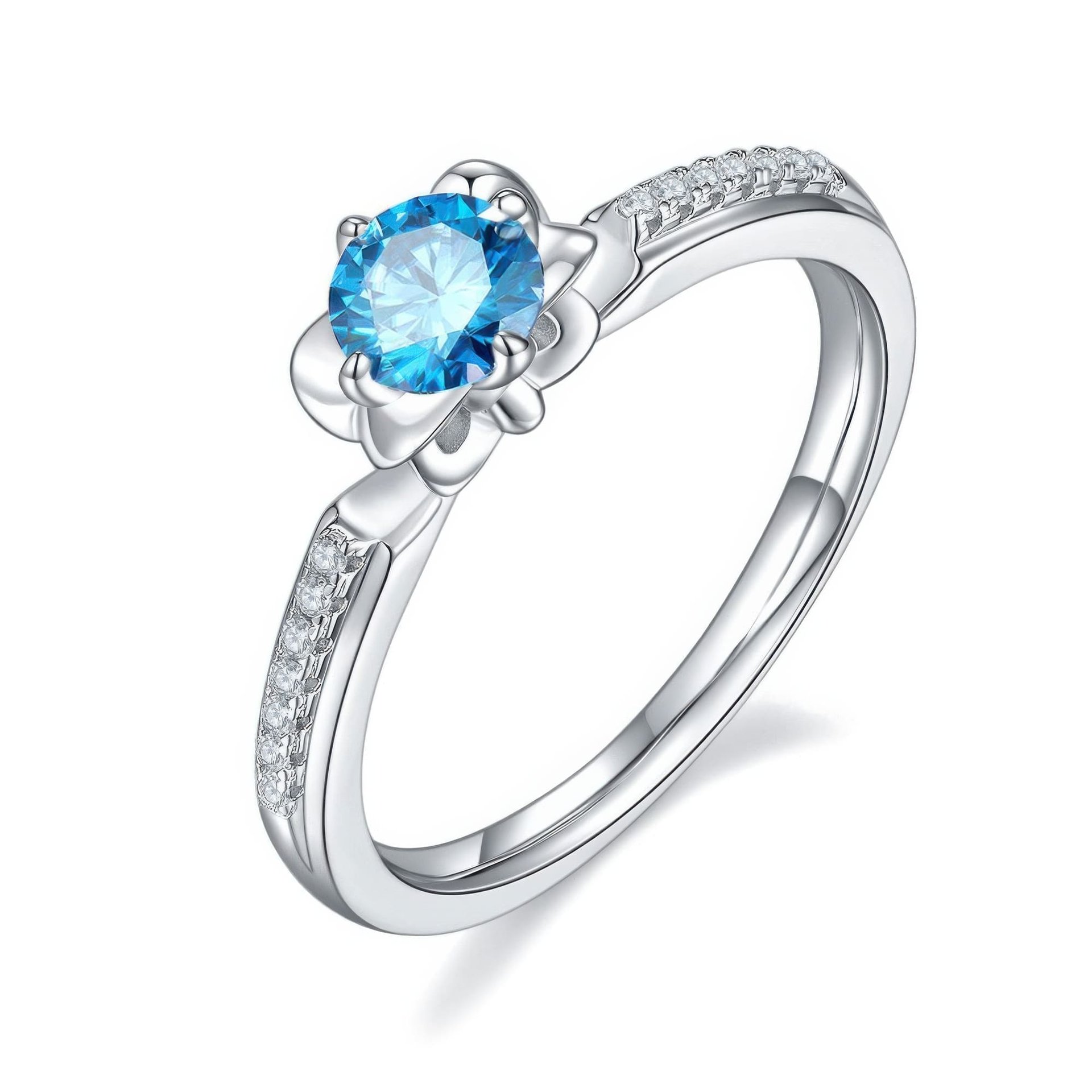 0.5ct Micro Pave Moissanite Statement Ring - Image 5