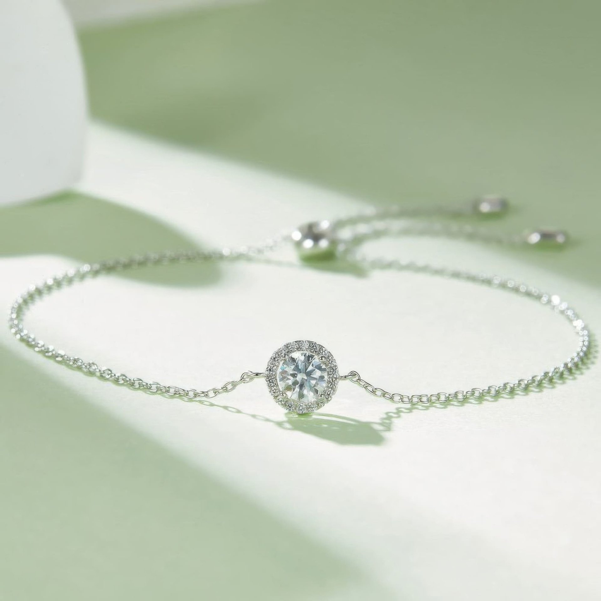 Round Halo Moissanite Pendant & Stud Earring Set | 925 Silver | 2ct DEW Center - Image 5