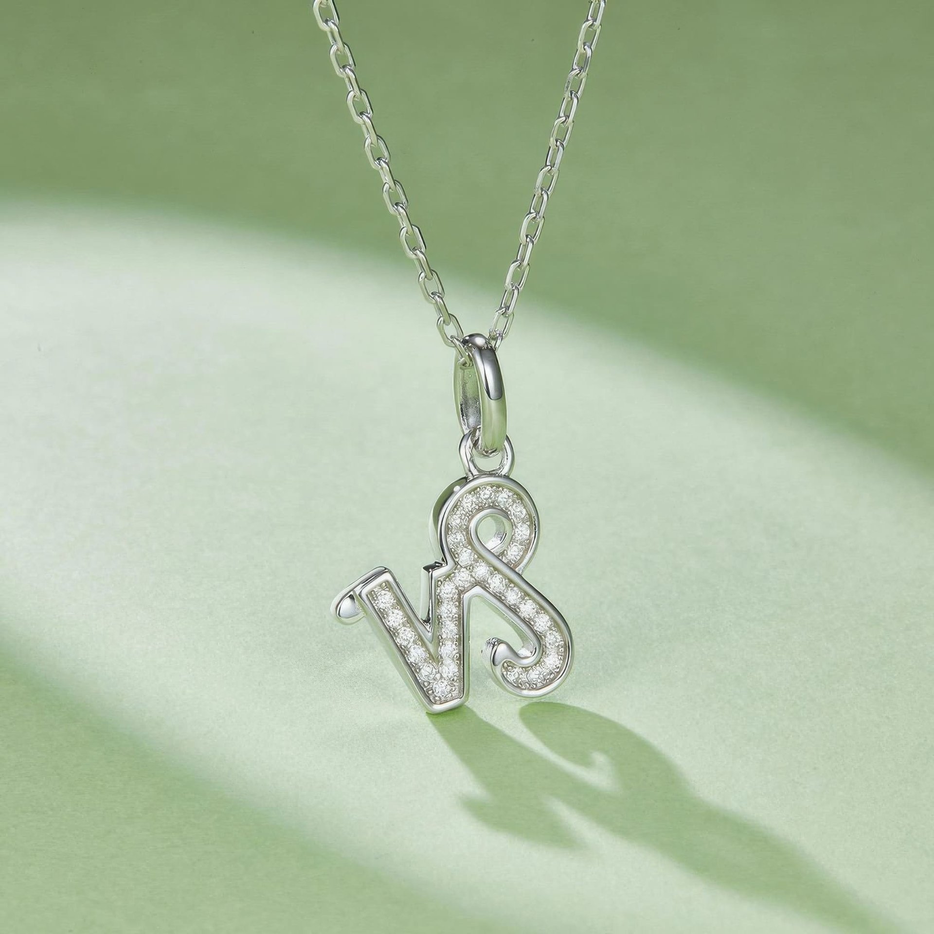 Capricorn Zodiac Moissanite Necklace | Pave Sea-Goat Glyph | 925 Sterling Silver Pendant - Image 3