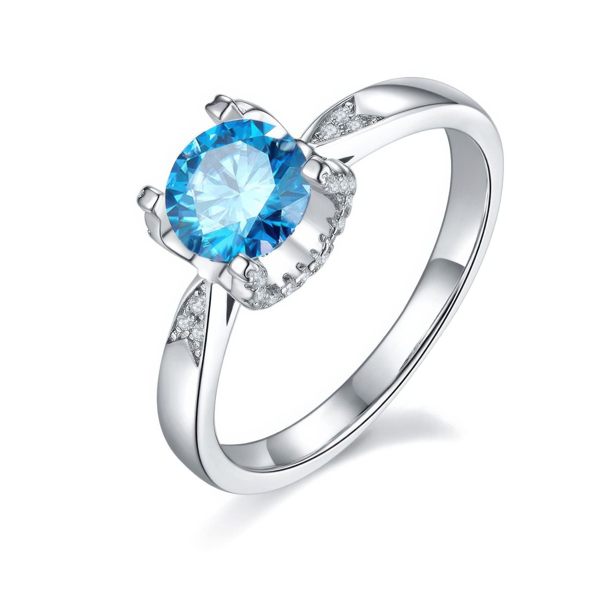 Geometric Moissanite Statement Ring | Trendy INS Style Design - Image 11