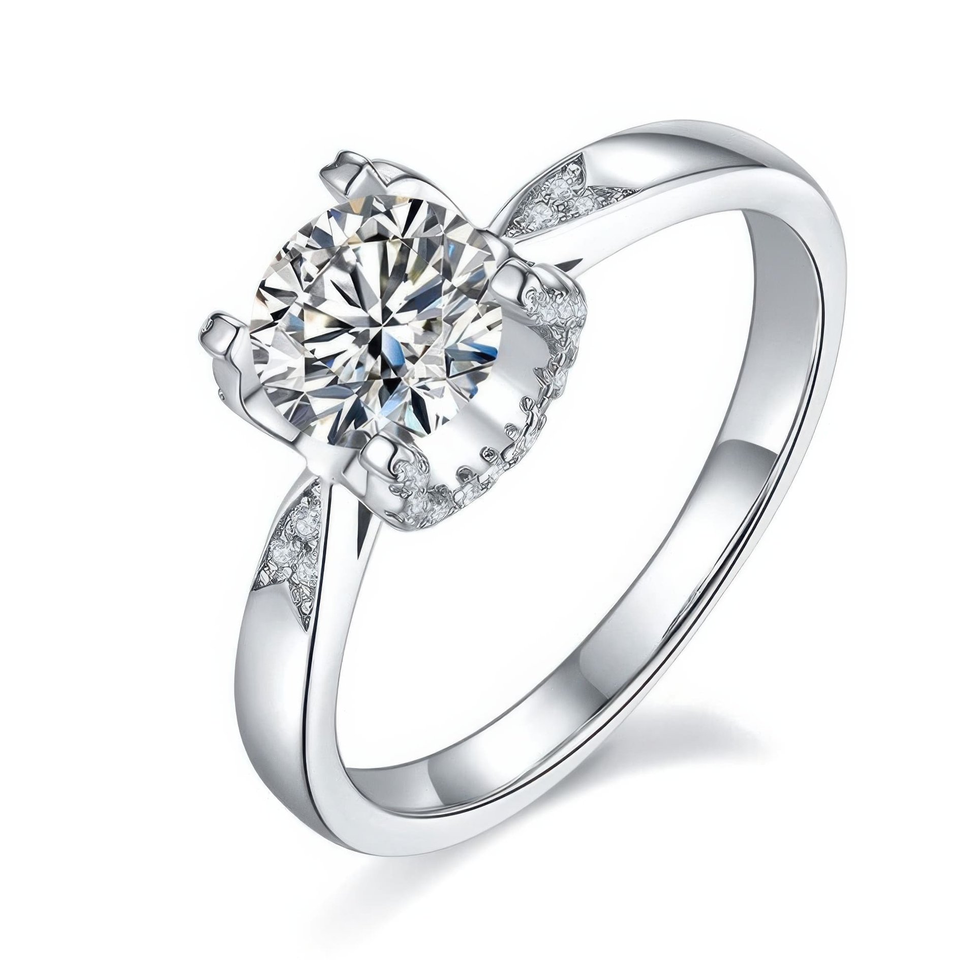 Geometric Moissanite Statement Ring | Trendy INS Style Design