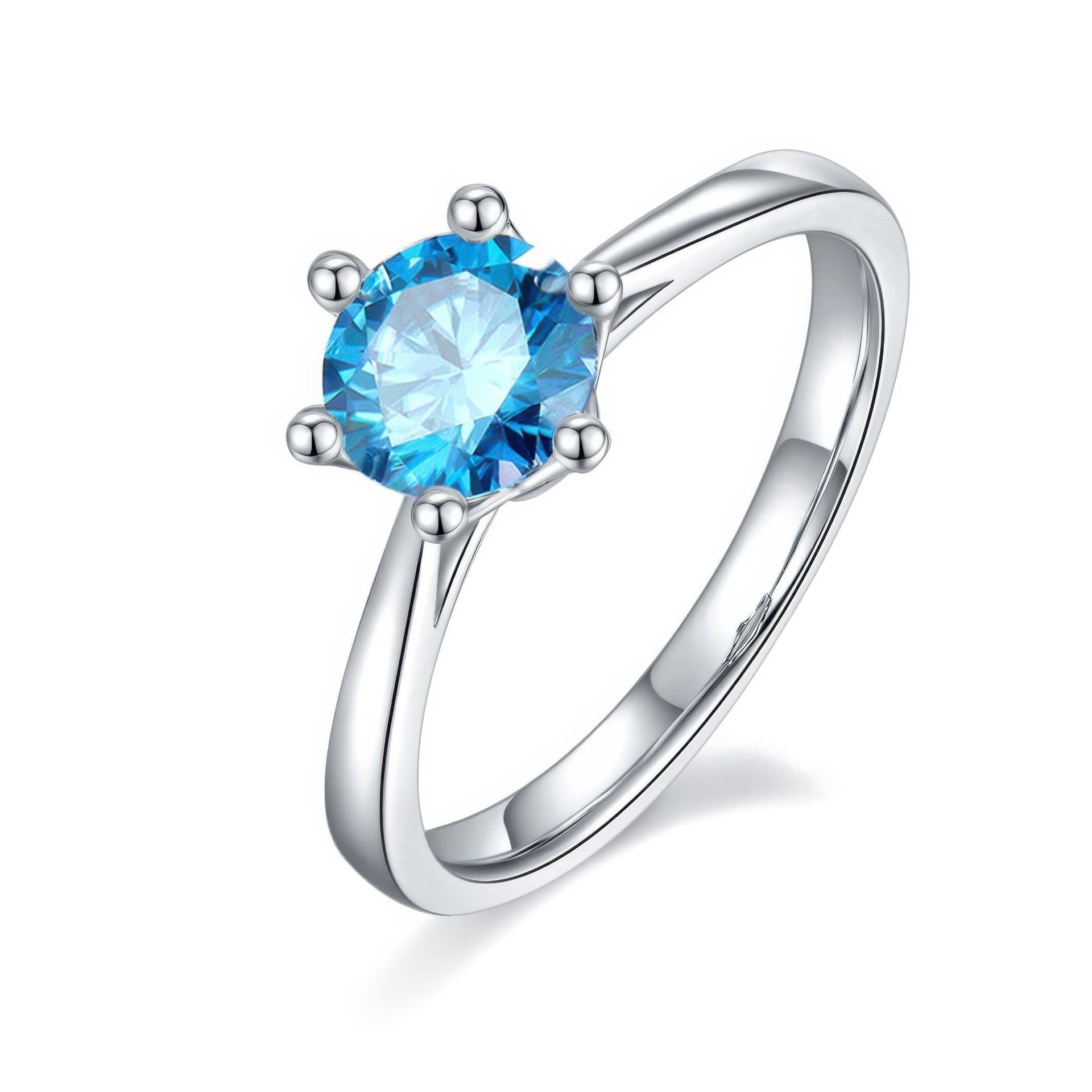 1 Carat Moissanite Solitaire Ring | 6-Prong Round Cut 925 Sterling Silver - Image 11