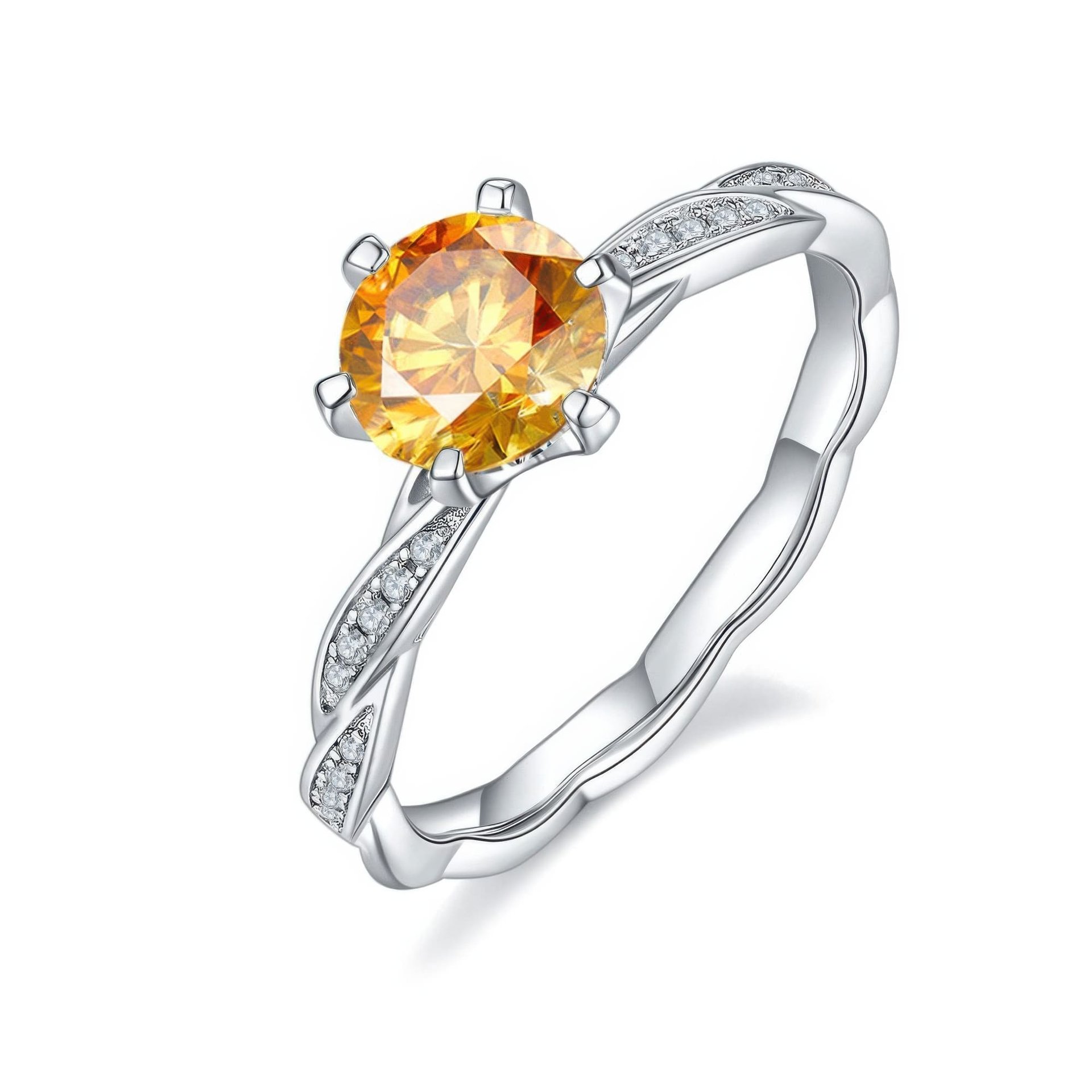 Minimalist Intertwined Moissanite Band | 925 Sterling Silver Twisted Ring - Image 9