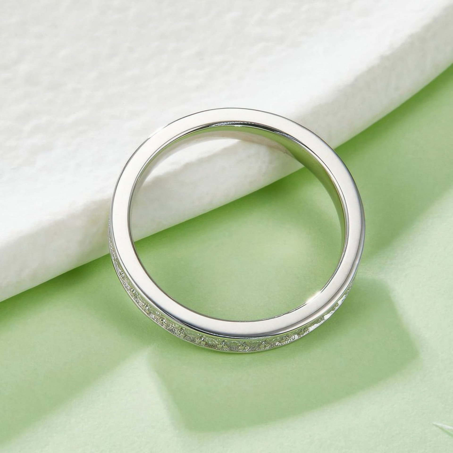925 Silver Moissanite Eternity Band Ring | Channel-Set Full Eternity, 0.60ct DEW Round-Cut - Image 4