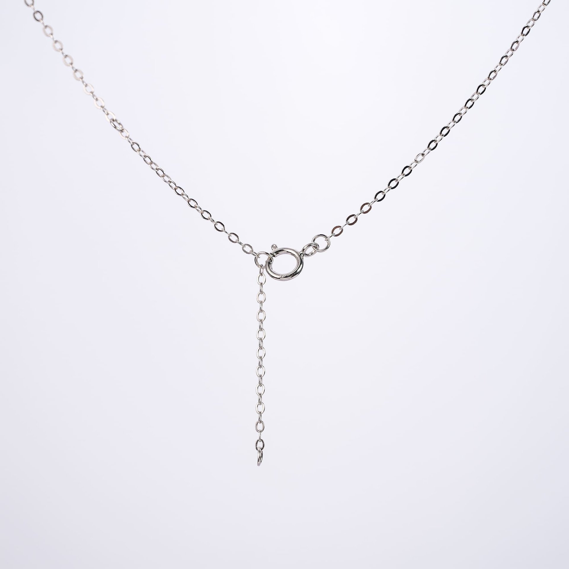 Round Moissanite Floral Halo Pendant – 1ct DEW (6.5mm) 925 Silver - Image 5