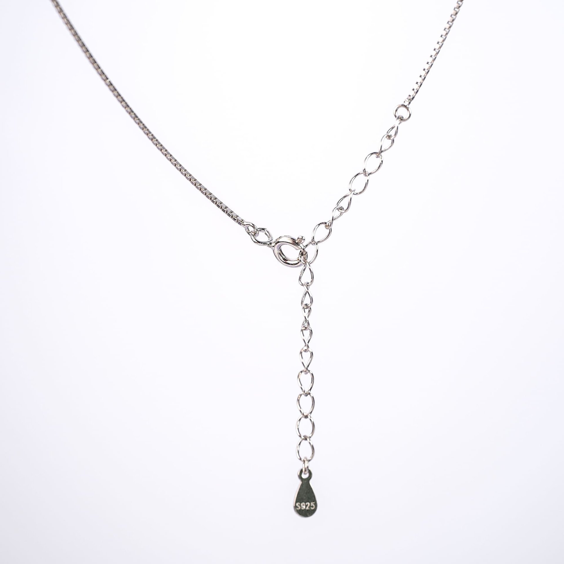 Moissanite Tube Pendant Necklace | 1.6 CTW Round Brilliant | 925 Sterling Silver Chain - Image 4