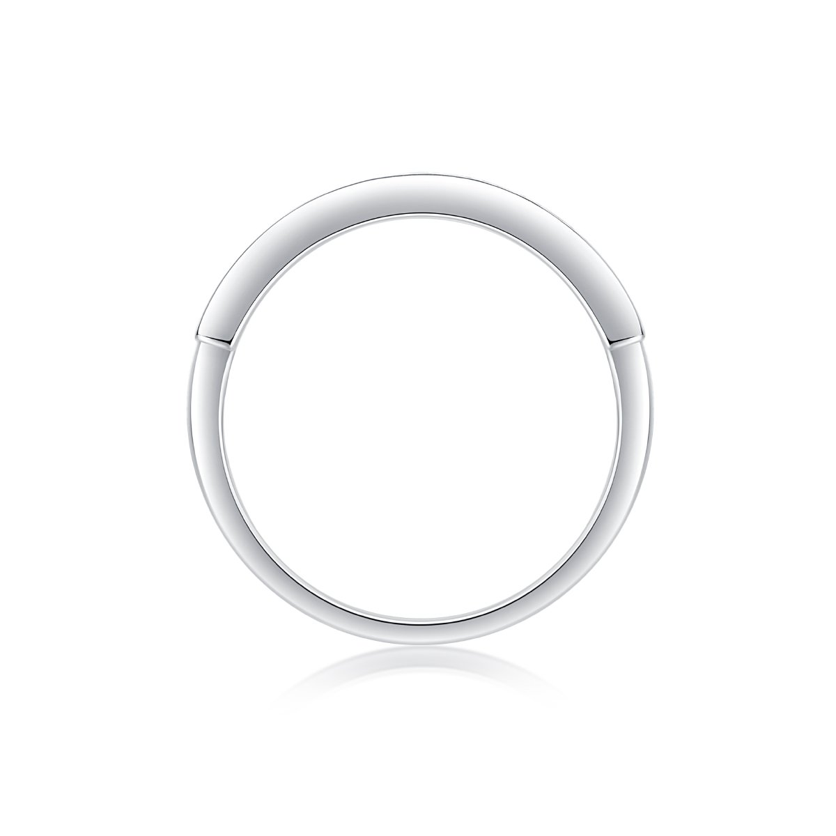 Moissanite Boxed-Station Half Eternity Band - Image 3