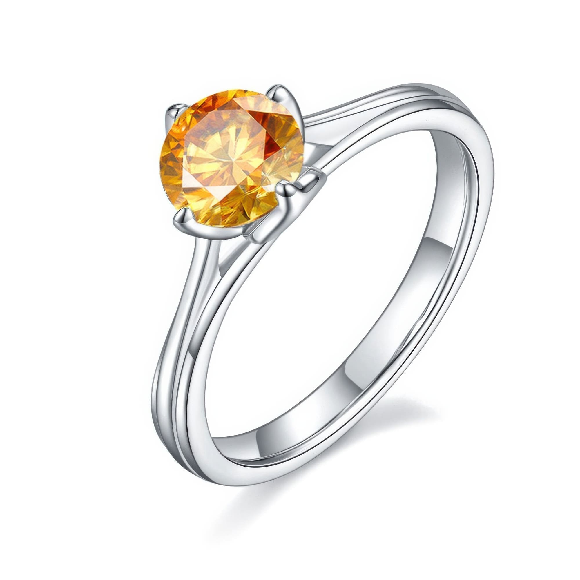 Lotus Flower Moissanite Ring | 1ct D VVS Brilliant Cut | 925 Sterling Silver - Image 10