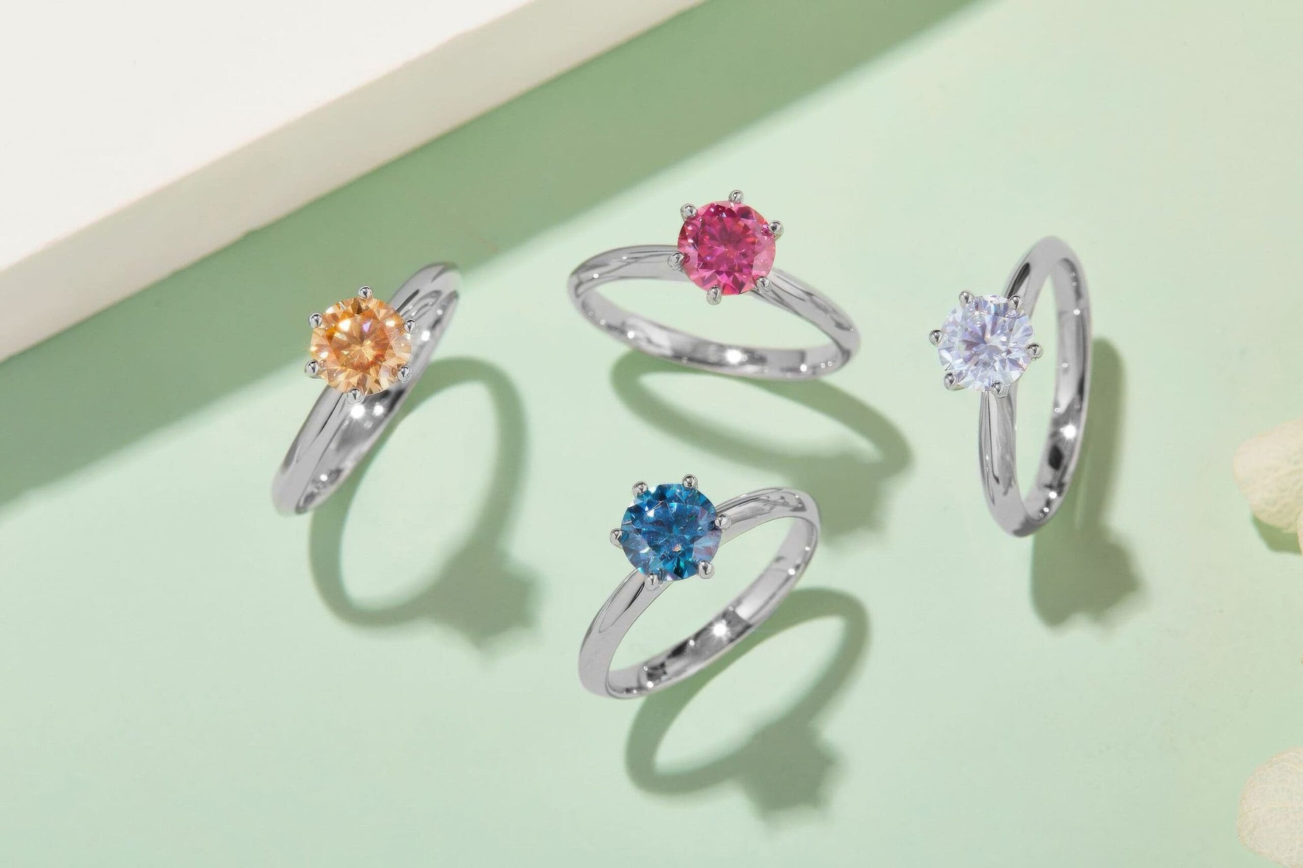 Classic Solitaire Moissanite Engagement Ring, 925 Silver Tiffany-Style - Image 8