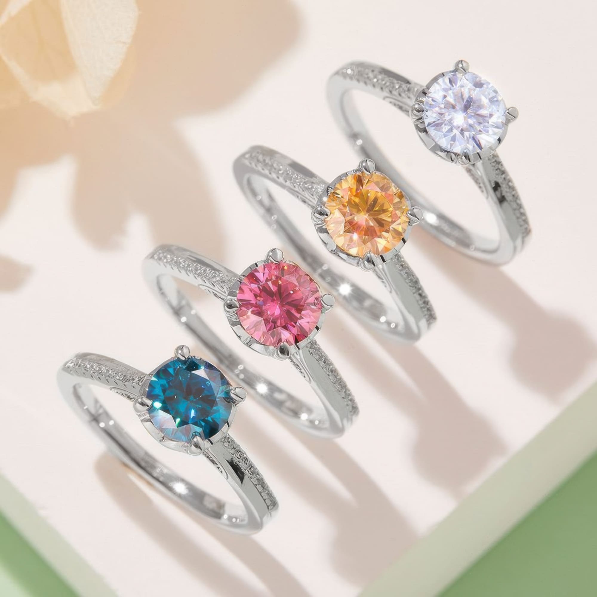 Mermaid Moissanite Engagement Ring | 925 Silver Sparkling Moissanite Fish Design - Image 7