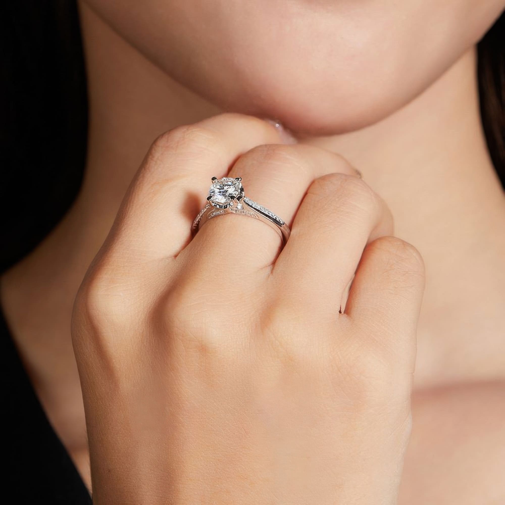 Mermaid Moissanite Engagement Ring | 925 Silver Sparkling Moissanite Fish Design - Image 3