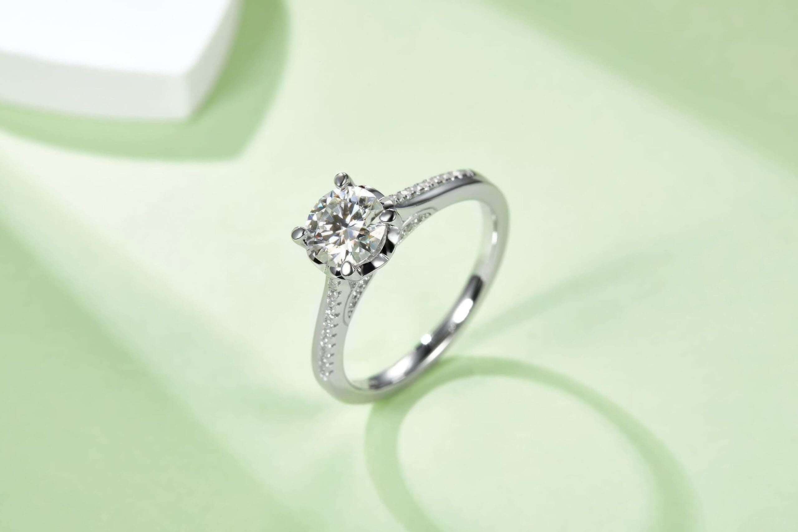 Mermaid Moissanite Engagement Ring | 925 Silver Sparkling Moissanite Fish Design - Image 6