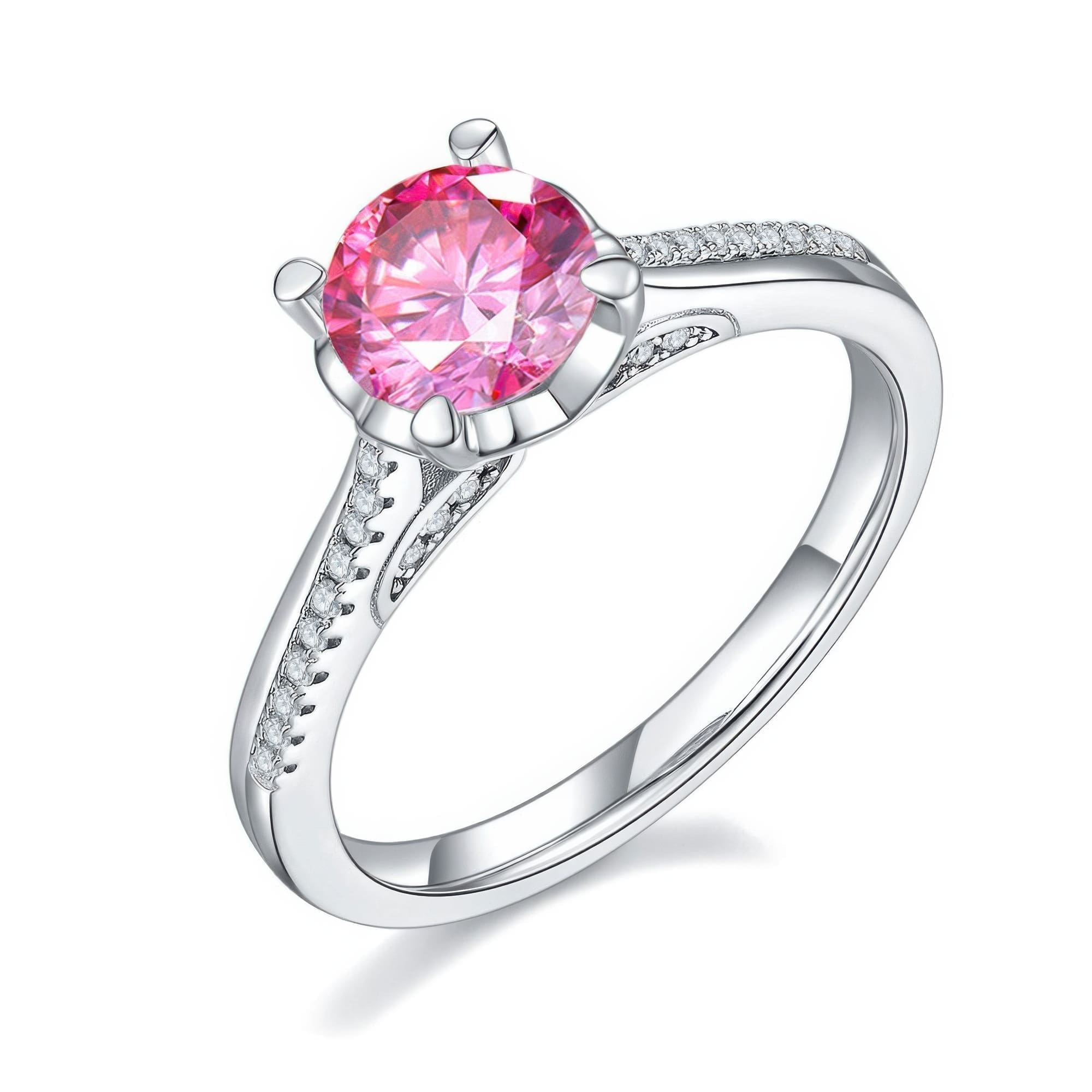 Mermaid Moissanite Engagement Ring | 925 Silver Sparkling Moissanite Fish Design - Image 9