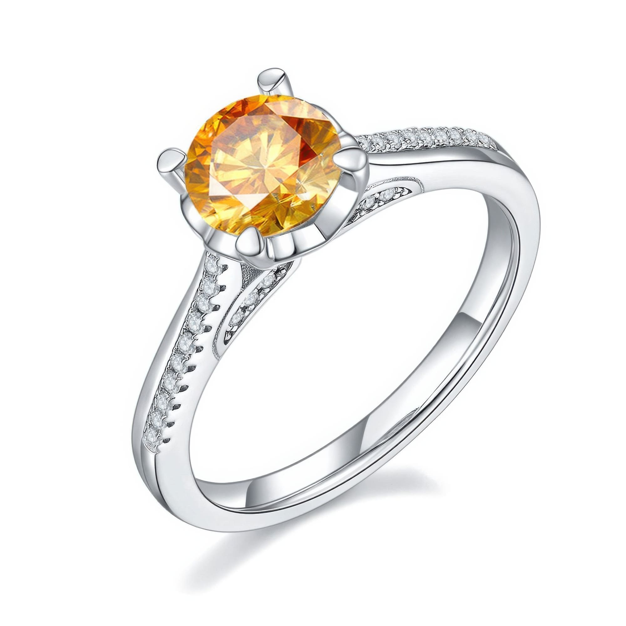 Mermaid Moissanite Engagement Ring | 925 Silver Sparkling Moissanite Fish Design - Image 10