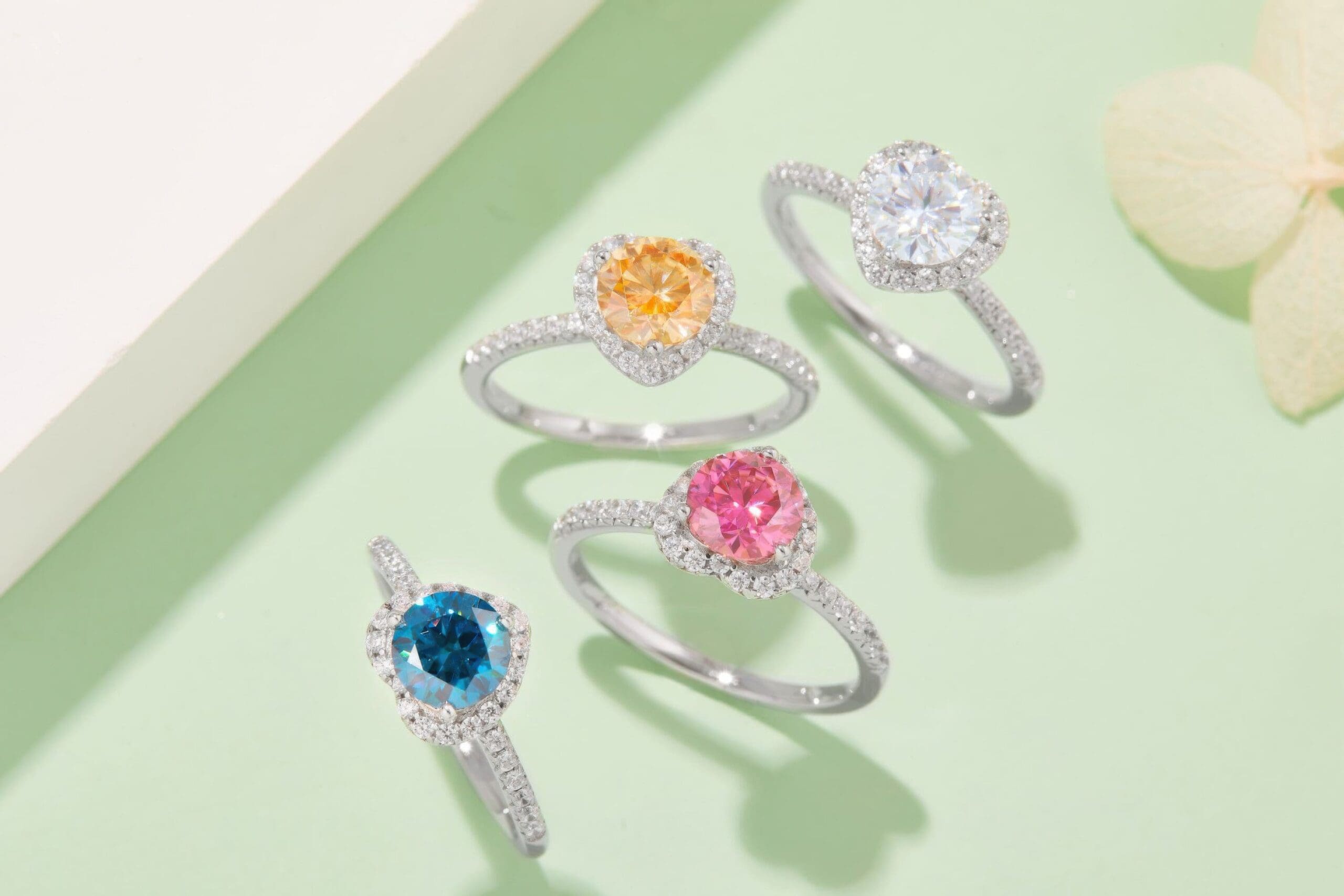 925 Silver Moissanite Heart Floral Ring | 1 Carat Micro Pave Luxury Statement Band - Image 8