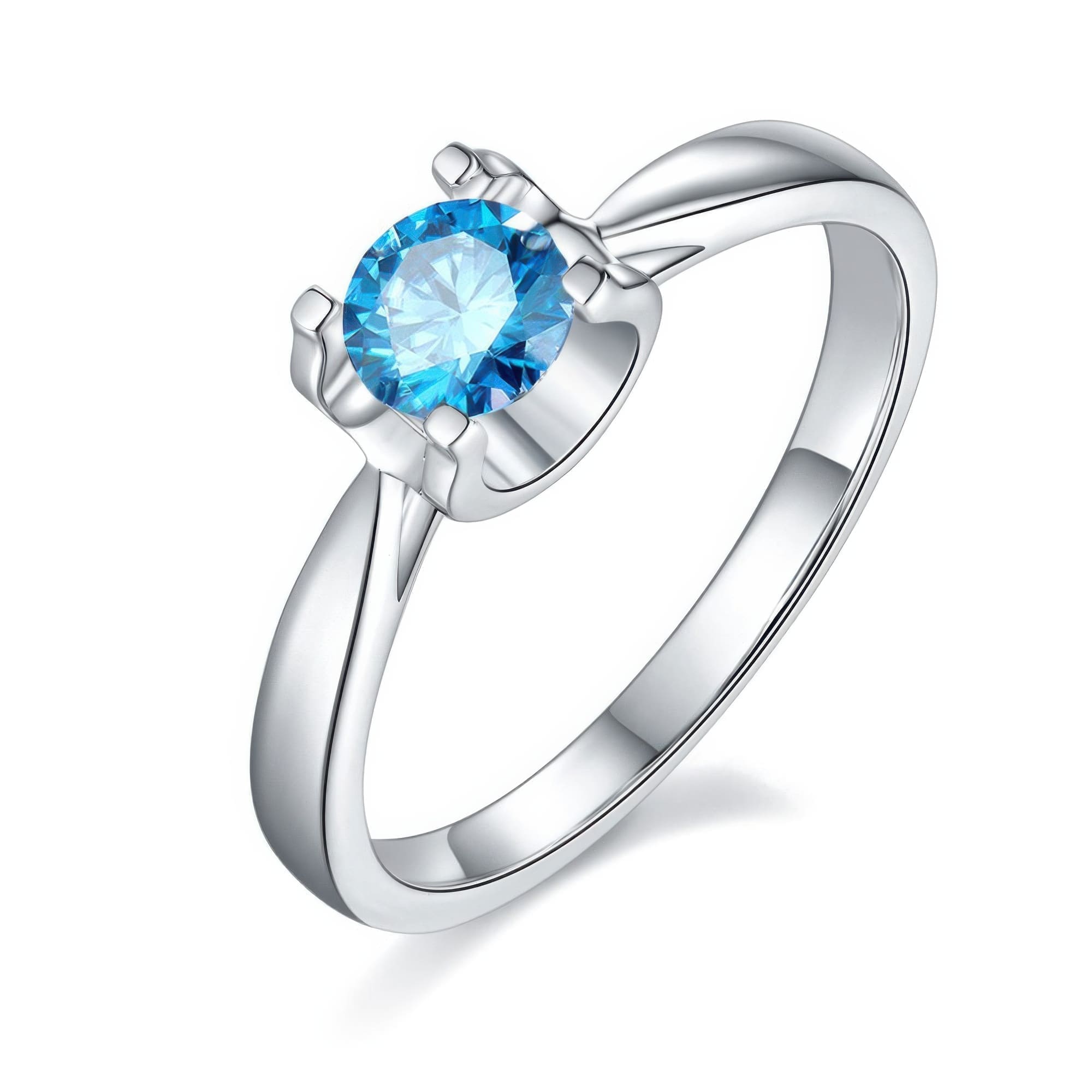 925 Silver Moissanite Fashion Ring | Geometric Straight Arm Design - Image 6