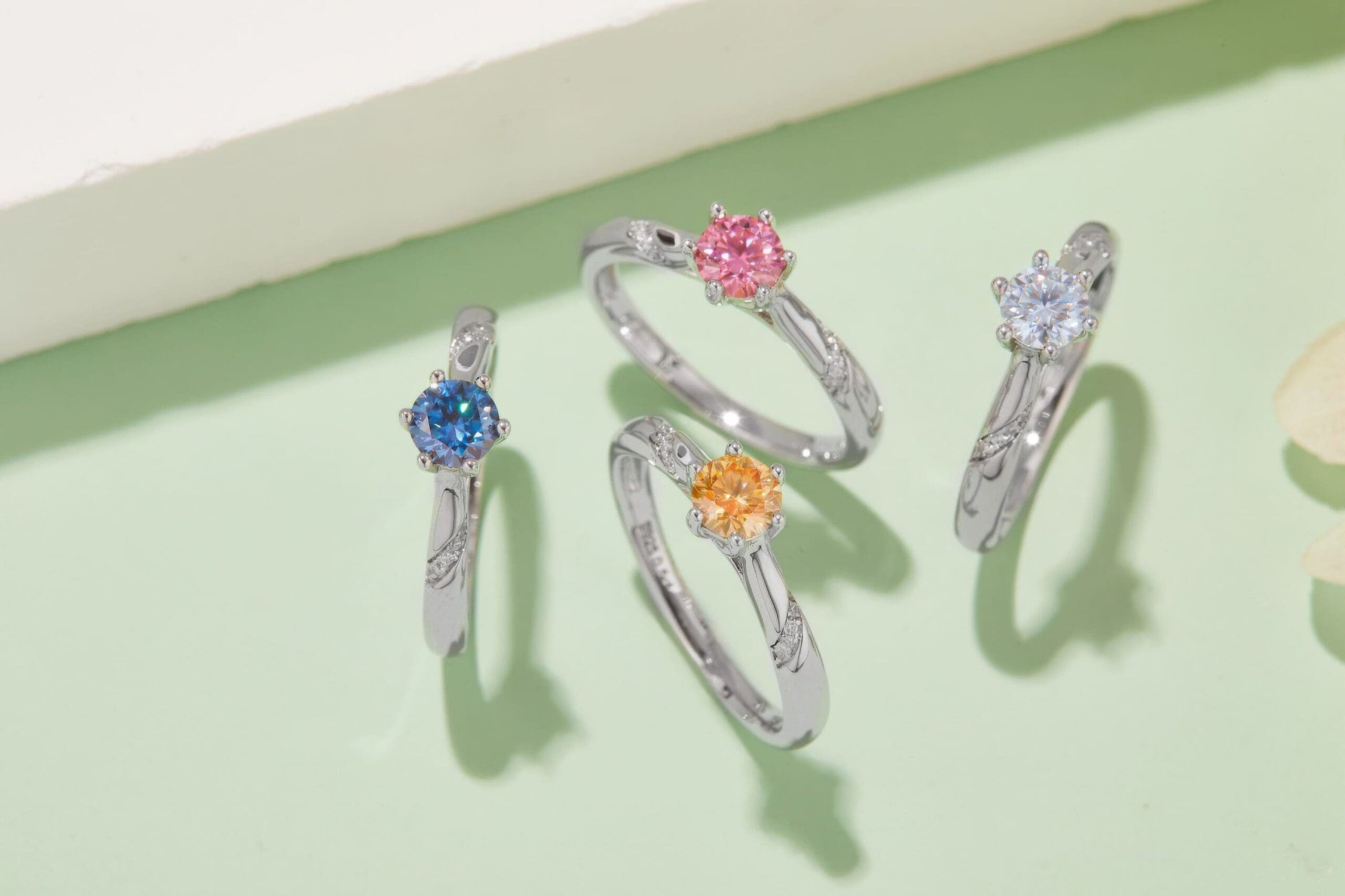 0.5ct Round Brilliant Cut Moissanite Ring |  | 925 Sterling Silver - Image 3