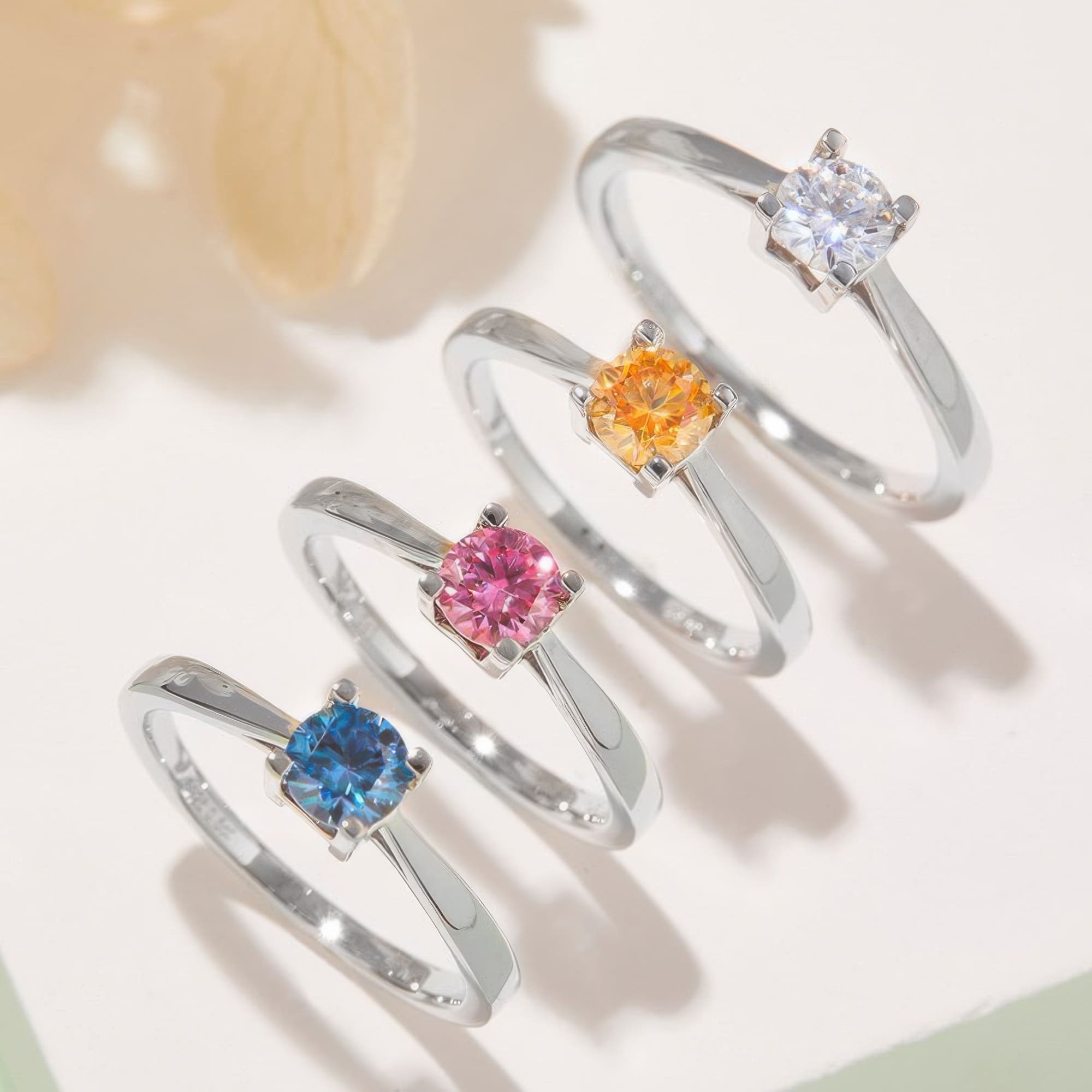 925 Silver Classic Moissanite Ring - Image 2