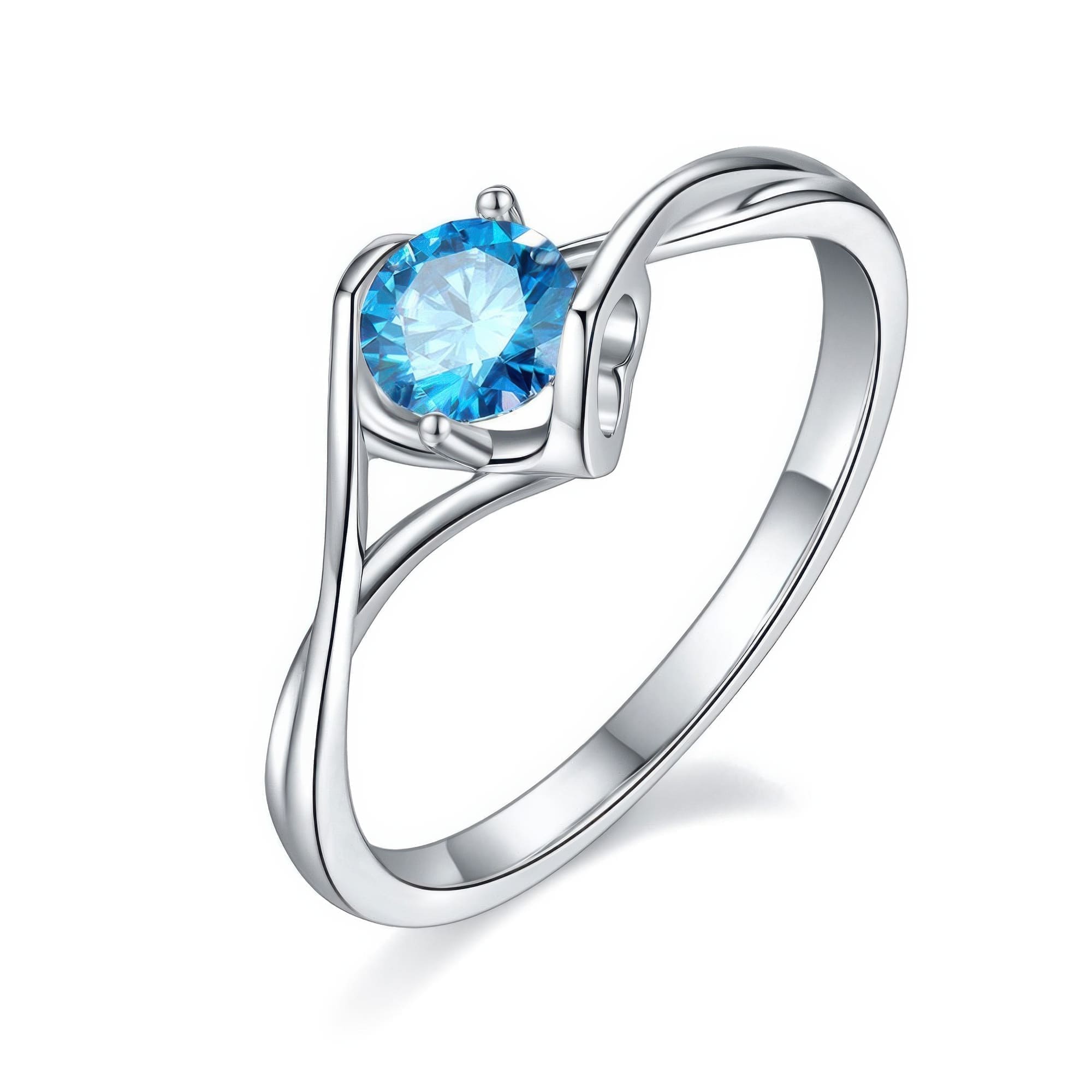 Angel Kiss Moissanite Ring | 0.5ct D Color Sweet Statement Ring - Image 5