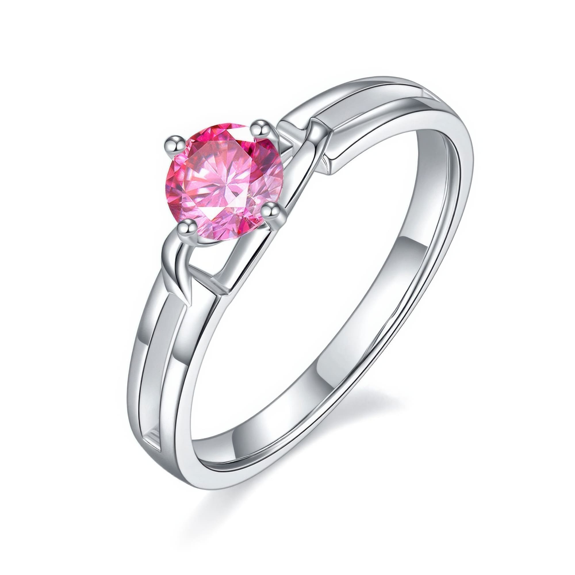 925 Silver Moissanite Bow Ring | Dainty 0.5ct Fashion Statement Ring - Image 3