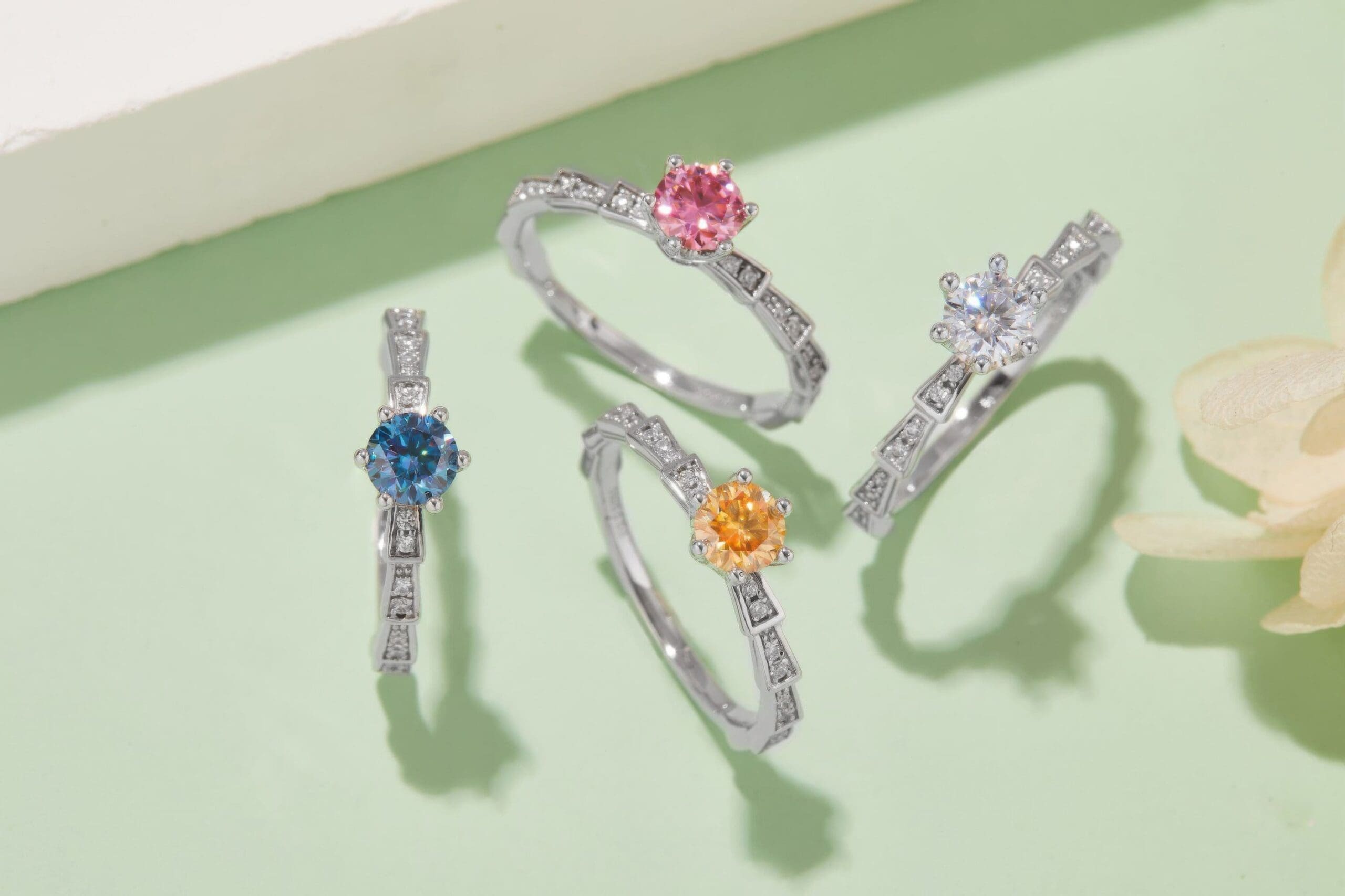 0.5ct Mechanical Snake Moissanite Ring | Moving Serpent Design - Image 3