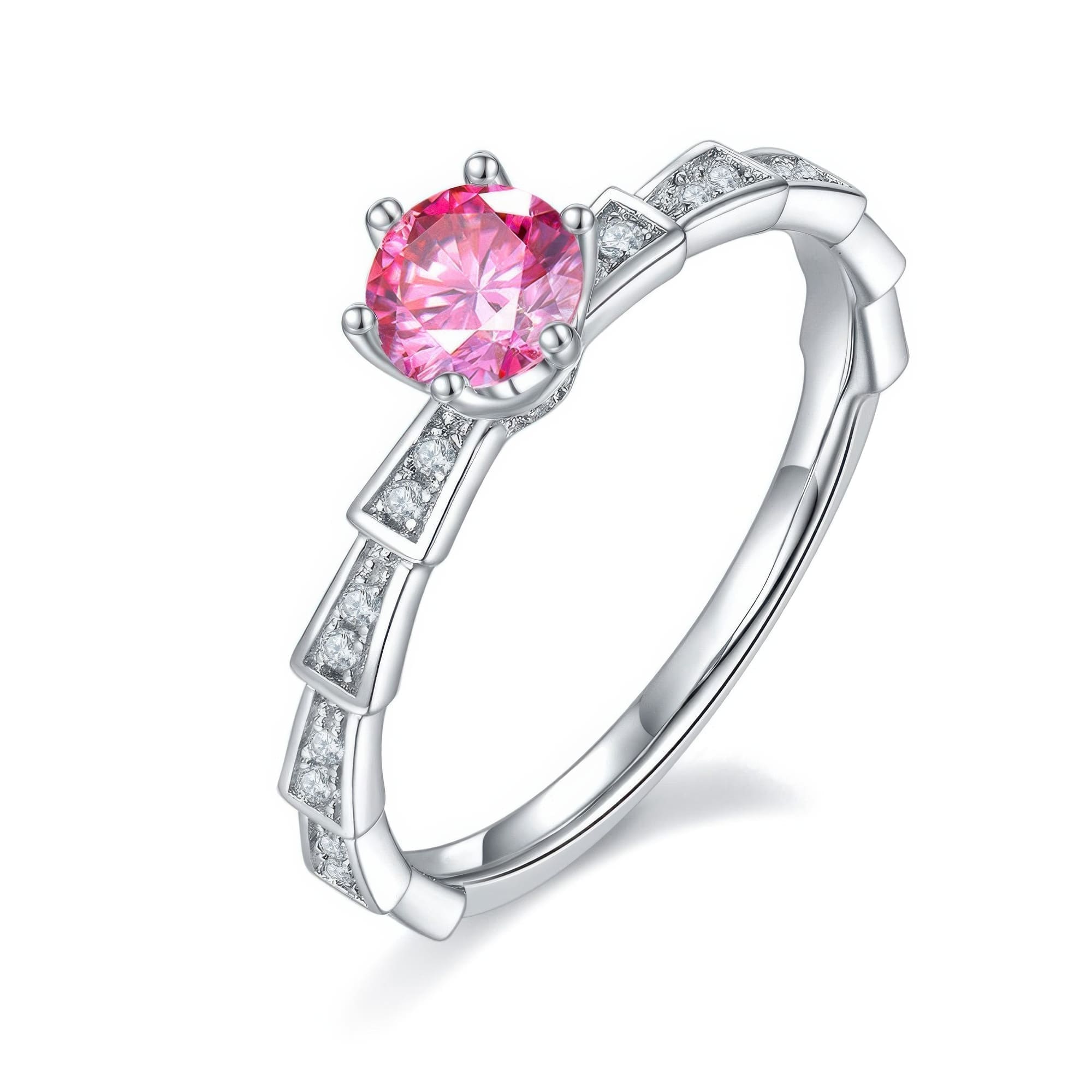 0.5ct Mechanical Snake Moissanite Ring | Moving Serpent Design - Image 4