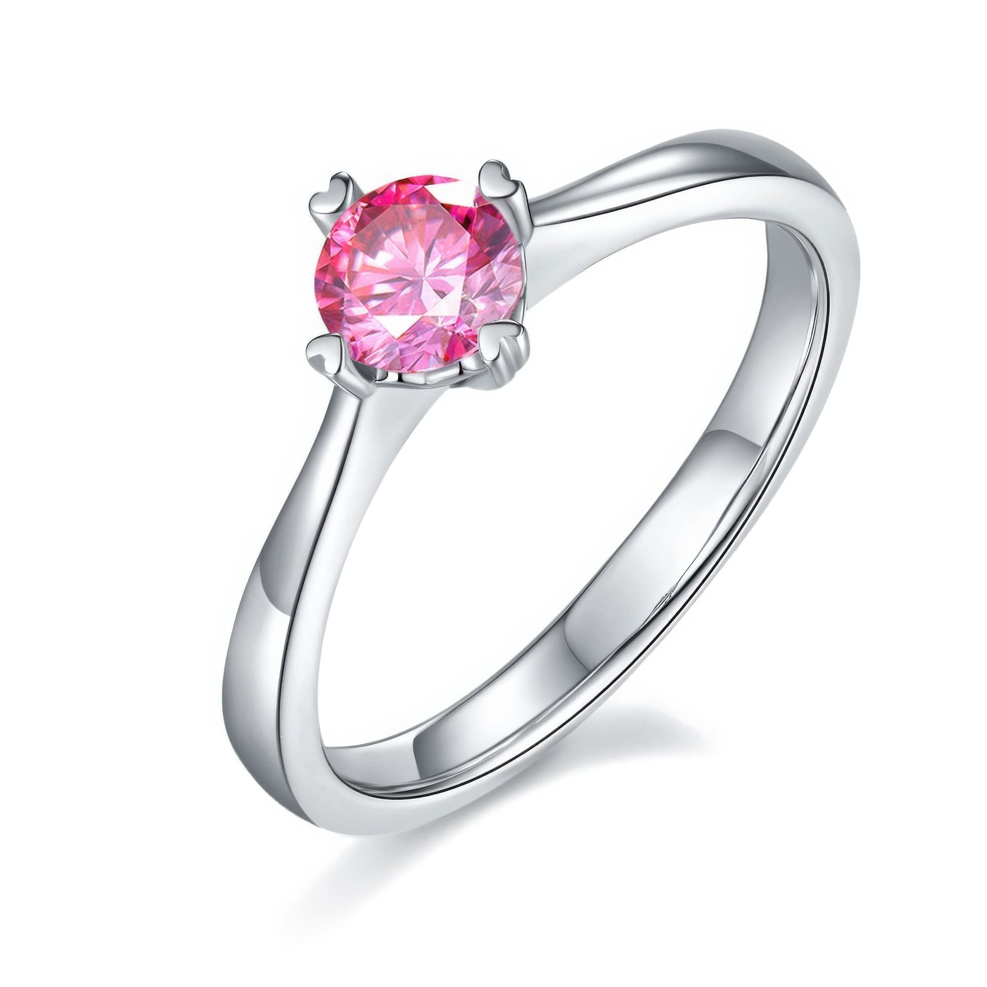 Geometric Moissanite Statement Ring | Multi-Color 0.5ct - Image 4