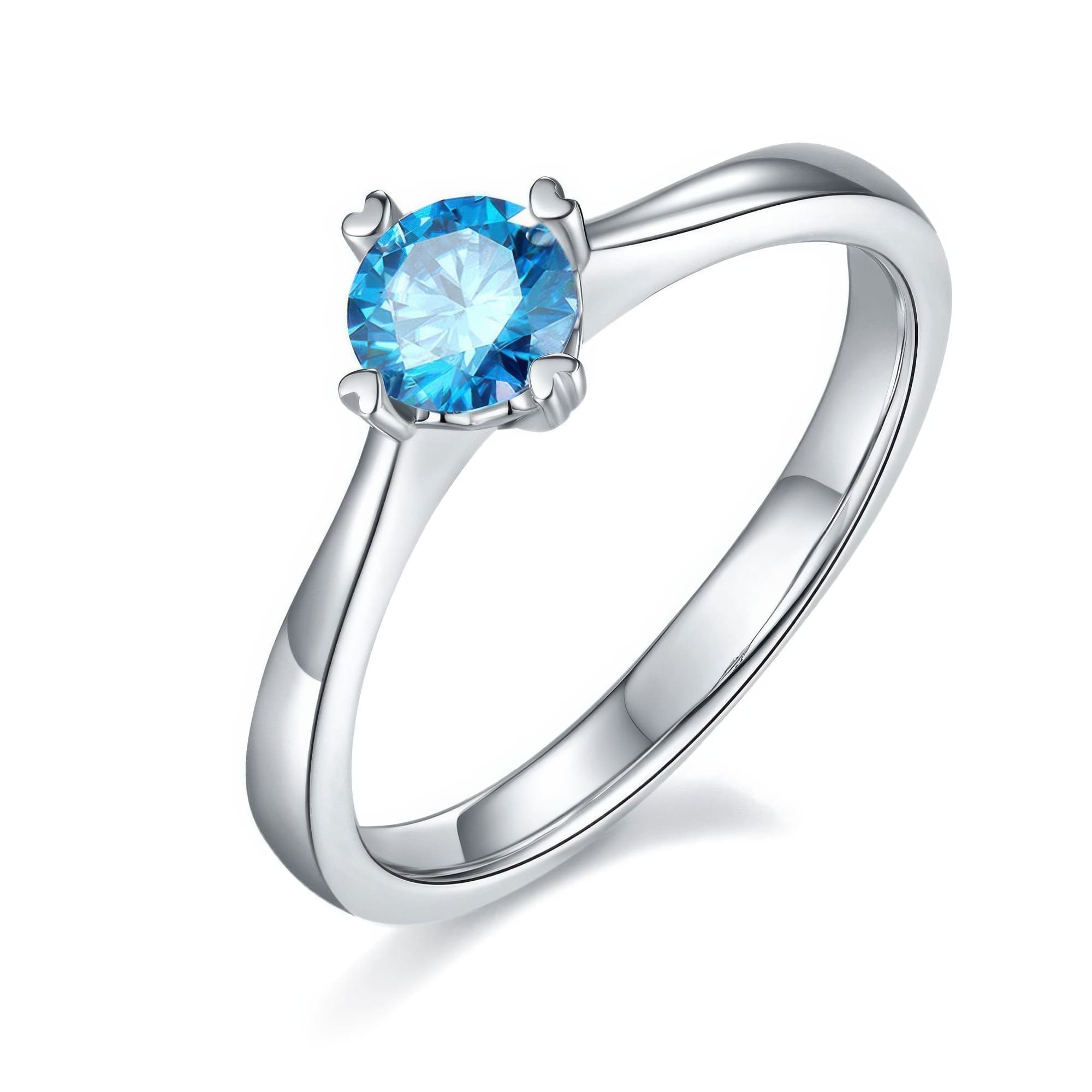 Geometric Moissanite Statement Ring | Multi-Color 0.5ct - Image 6