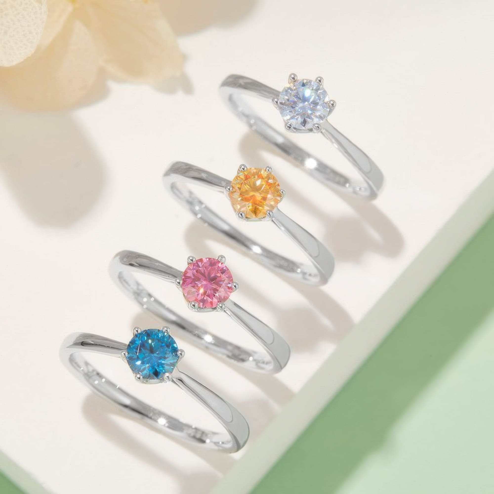 0.50ct 6-Prong Classic Moissanite Solitaire Ring - Image 2