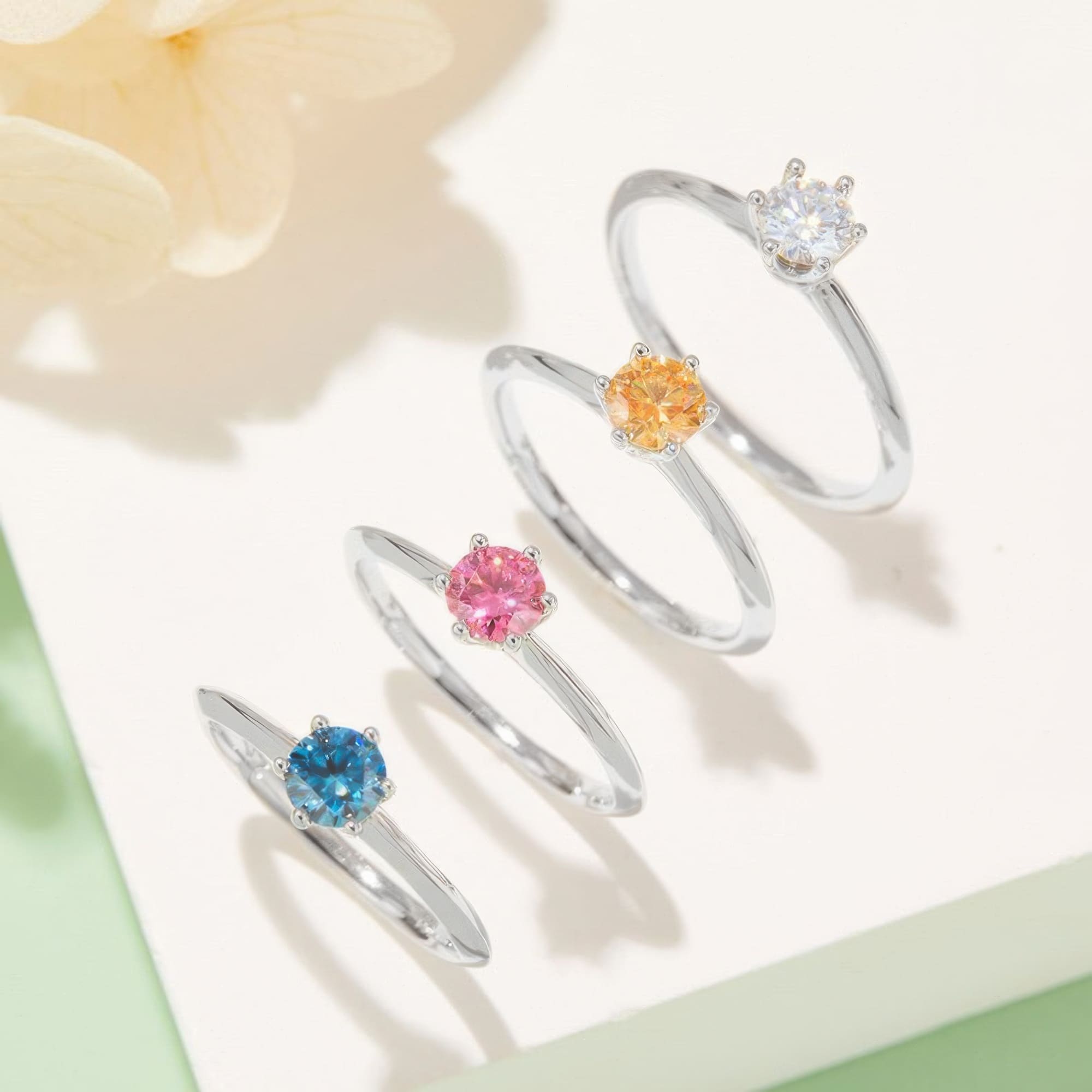 Classic Moissanite Solitaire Ring | 0.50ct Six-Prong - Image 2